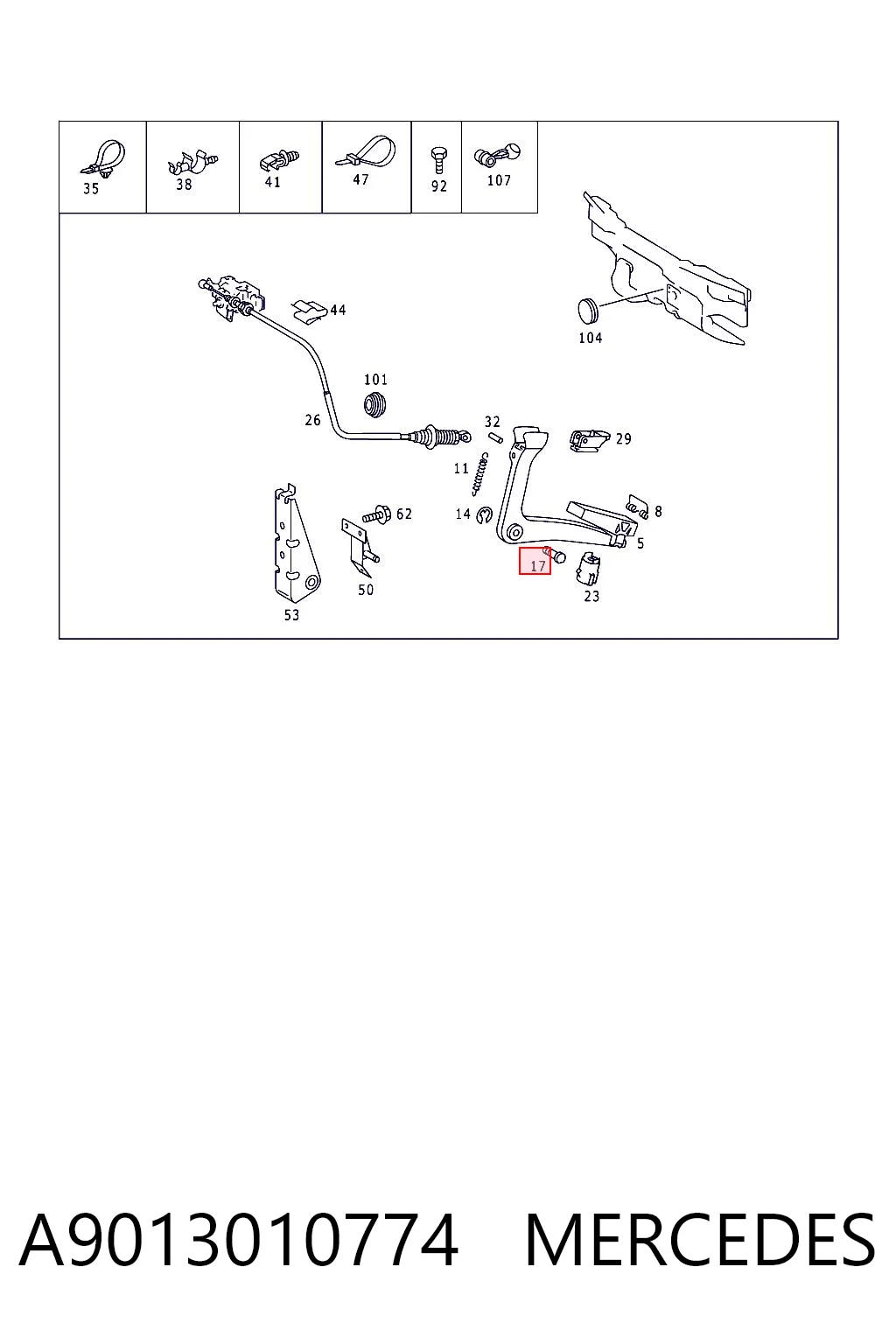 A9013010774 Mercedes