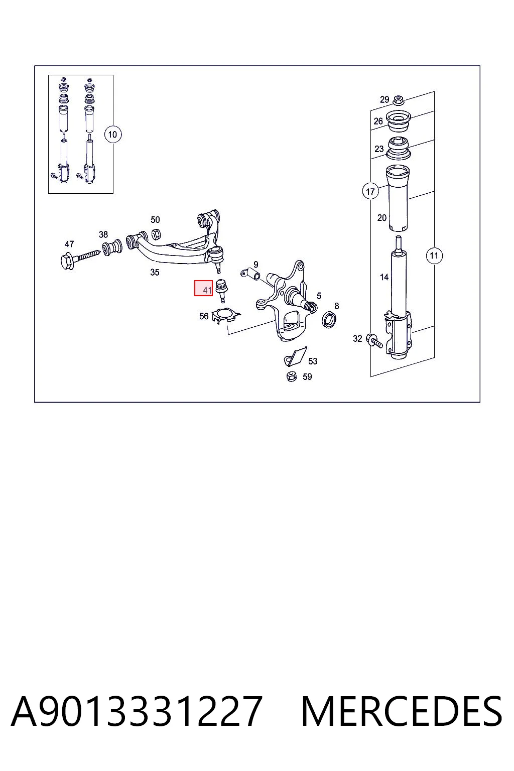 A9013331227 Mercedes Кульові на авто