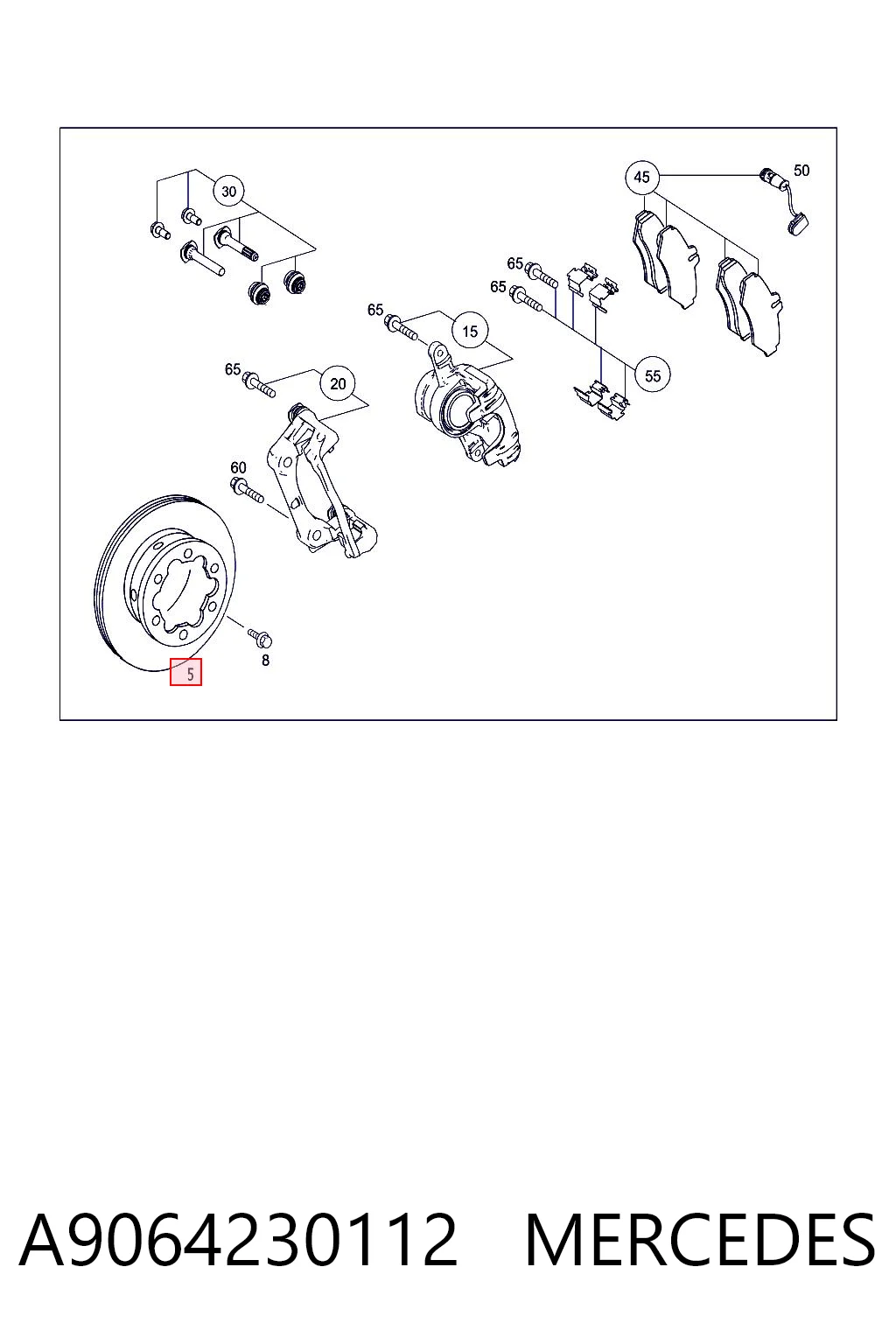 A9064230112 Mercedes Дискові гальма