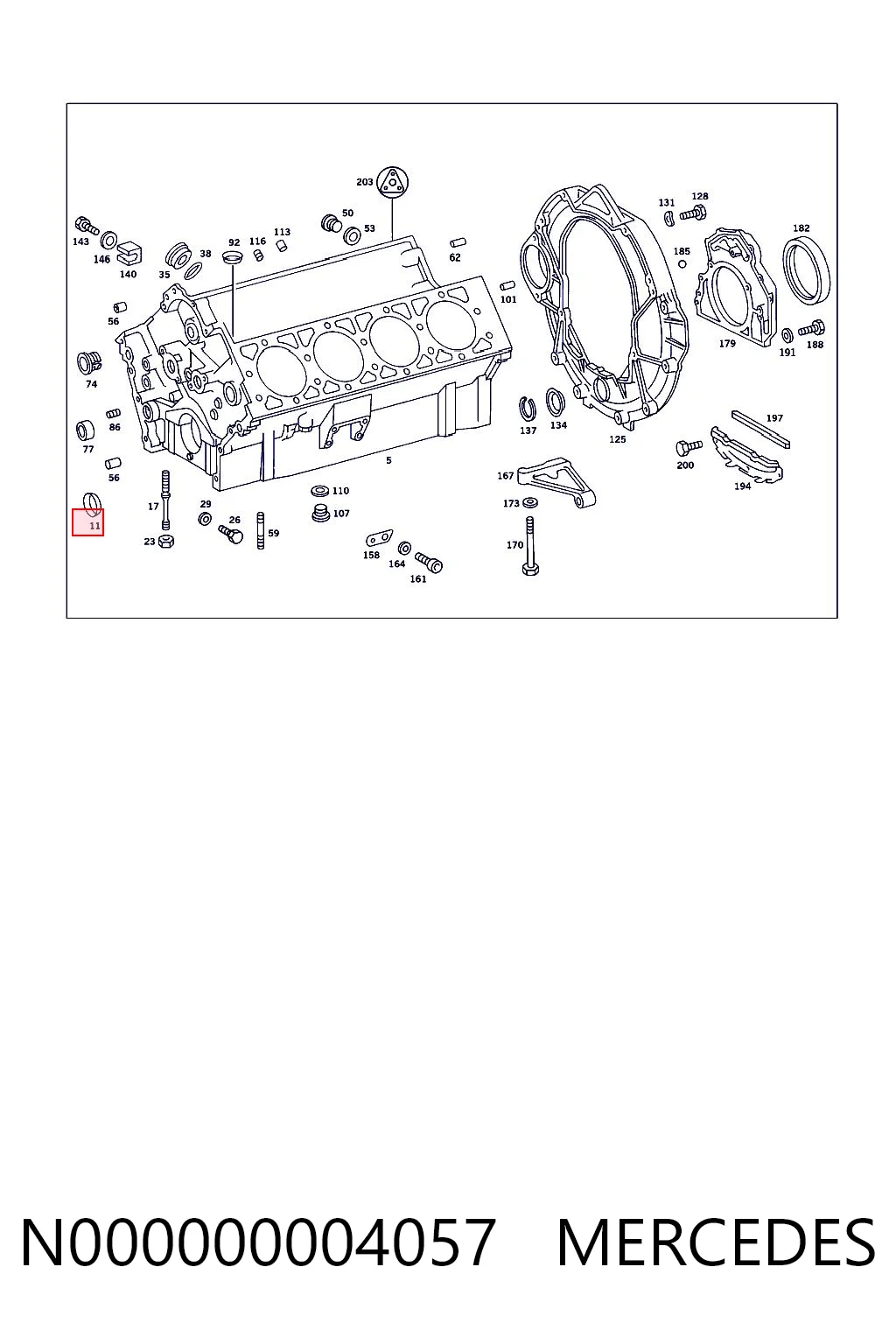 Купити Заглушка блоку циліндрів Opel Astra F 51, 52, F35, M35