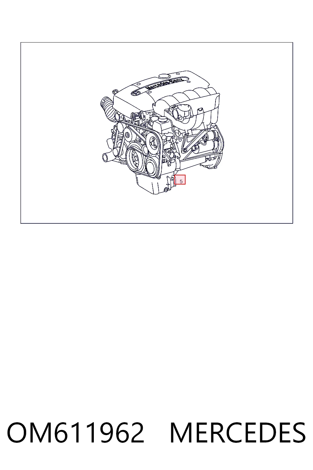 OM611962 Mercedes Мотор в зборі