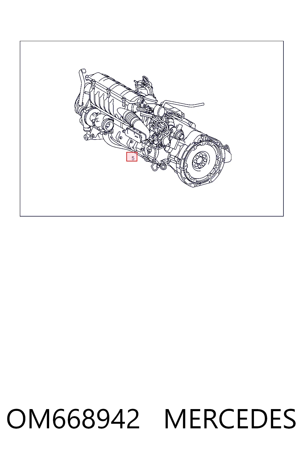 OM668942 Mercedes Мотор в зборі