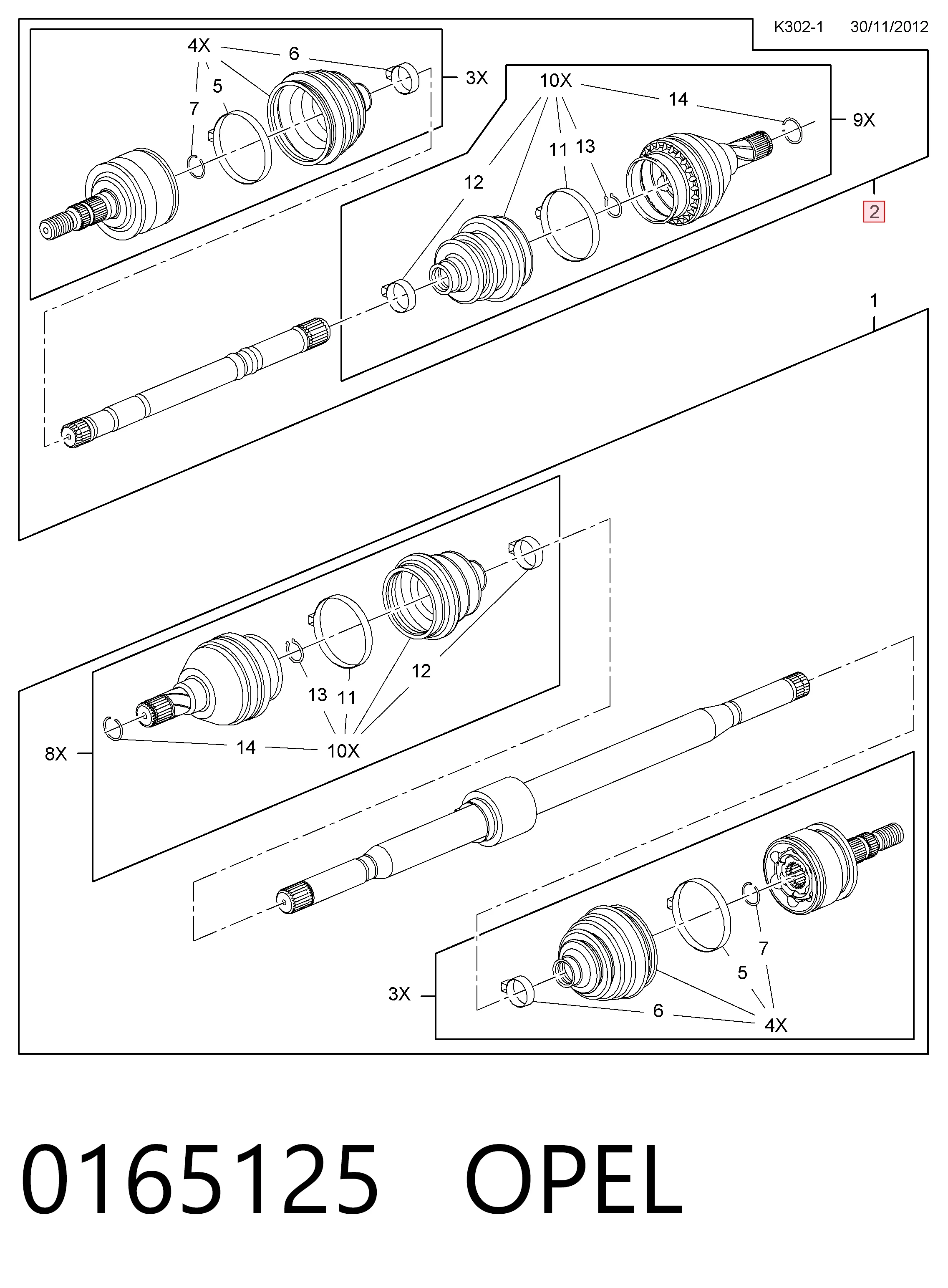 0025725 GKN-Spidan Привід лівий