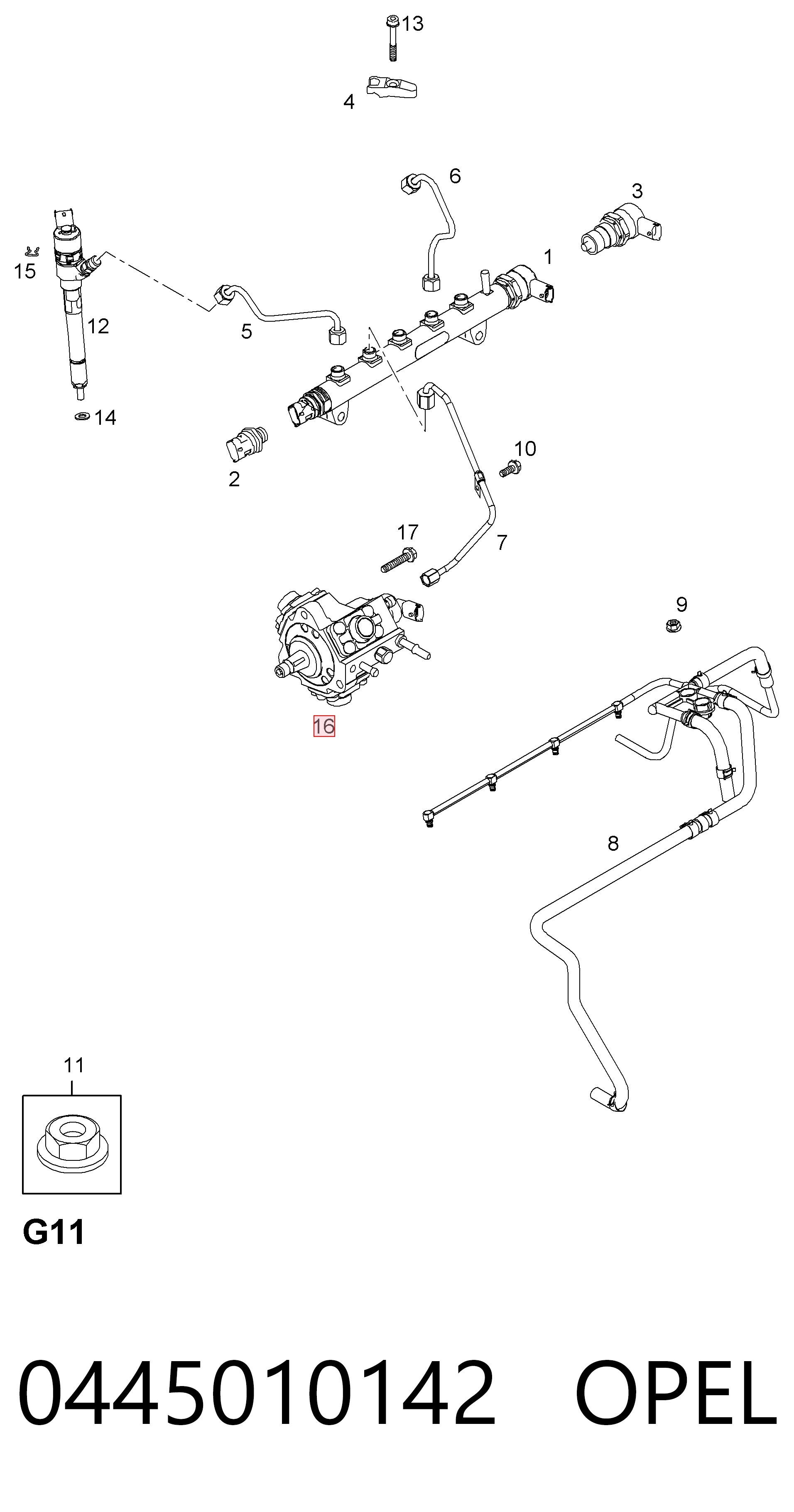 Насос паливний високого тиску Bosch 445010142 ціна, від 109.96 USD