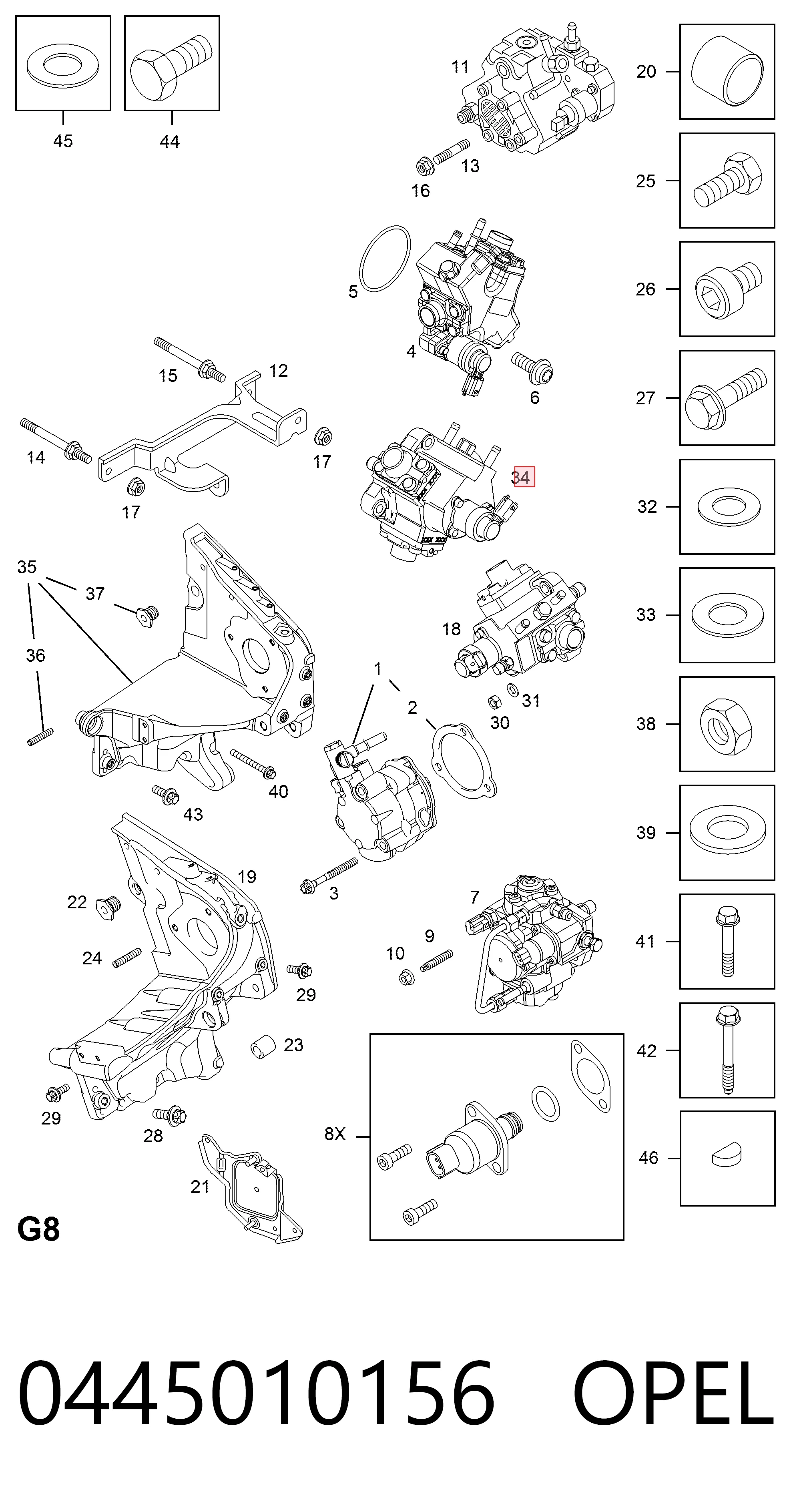 Купити 55230478 Fiat/Alfa/Lancia Насос паливний високого тиску (ПНВТ) - DIESEL