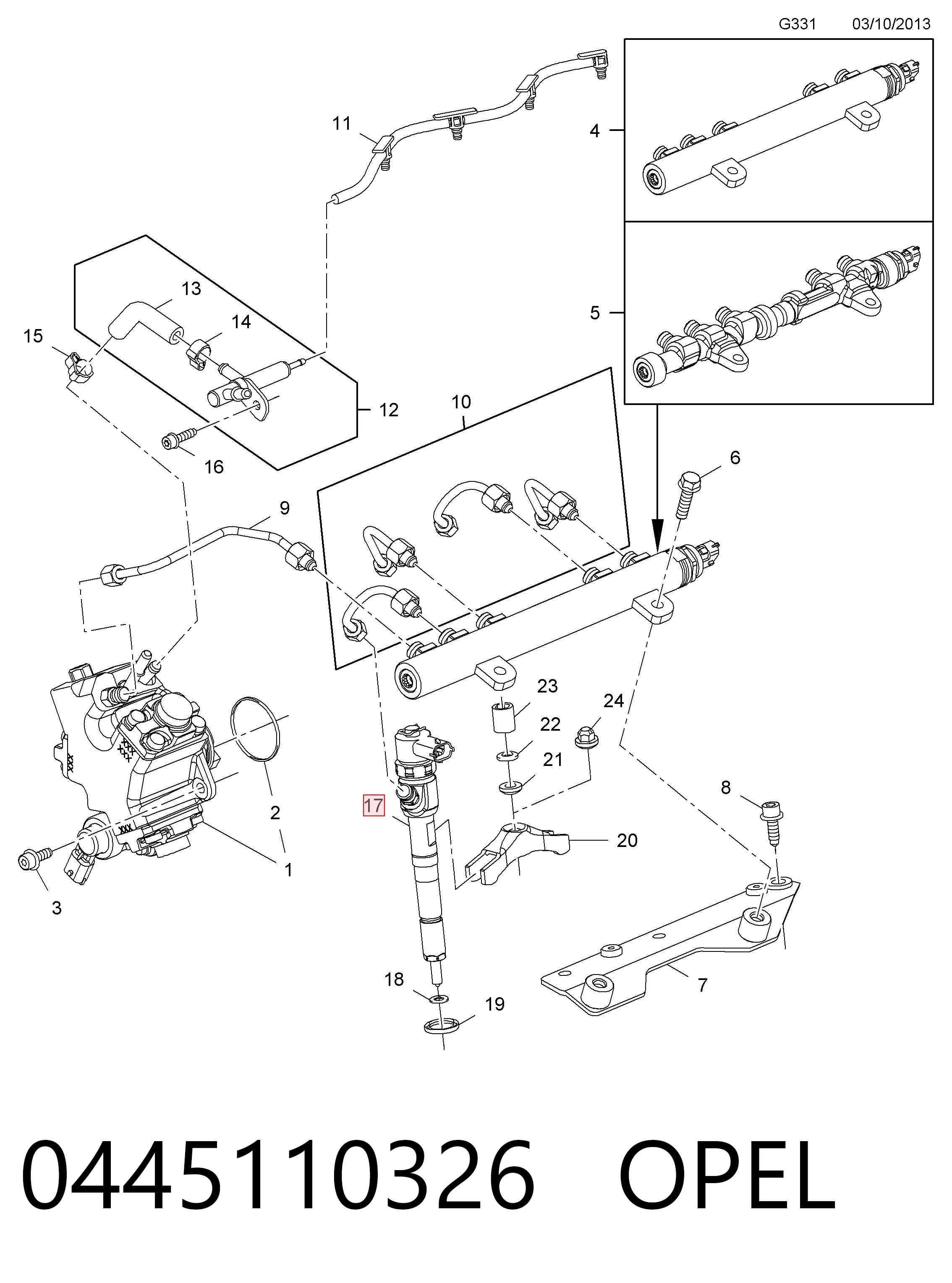Паливні форсунки 986435200 Bosch