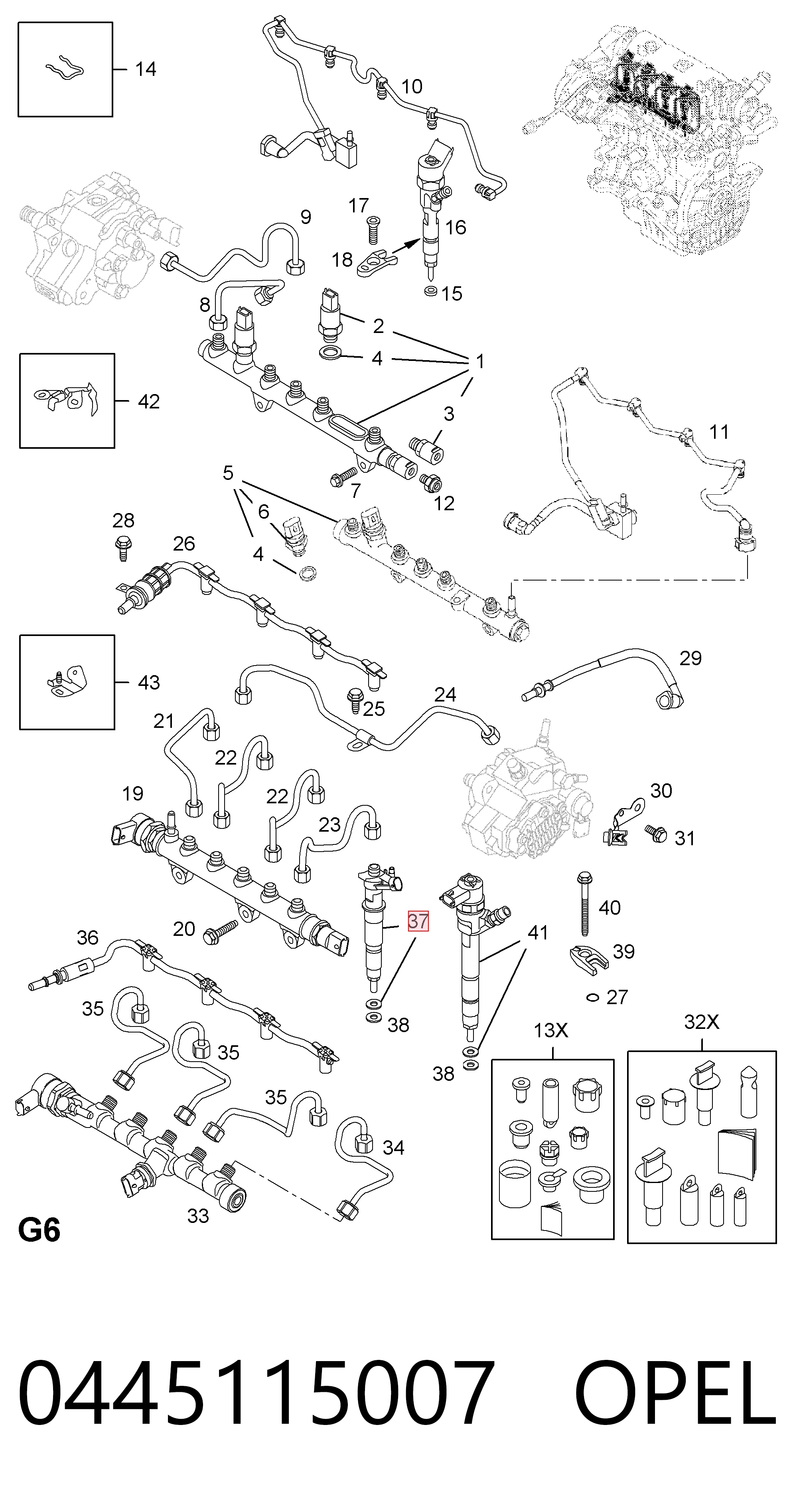 986435350 Bosch Форсунка вприску палива