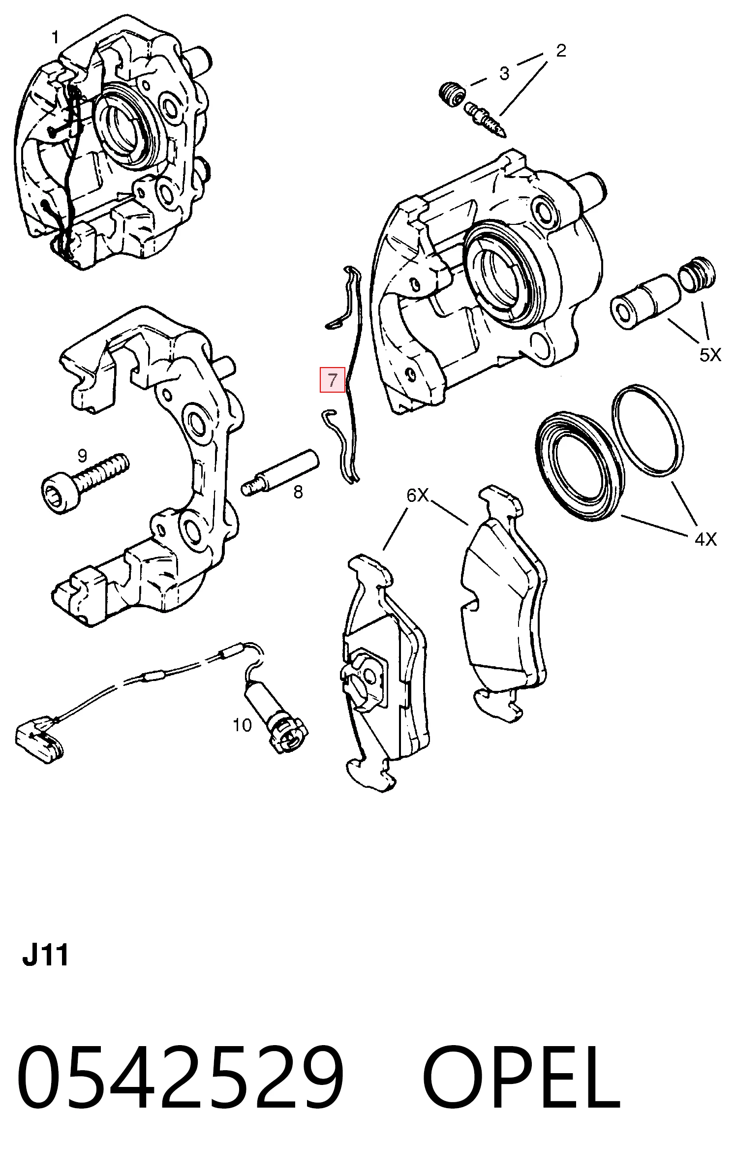 RK63931 Goodrem Пружинна засувка супорту