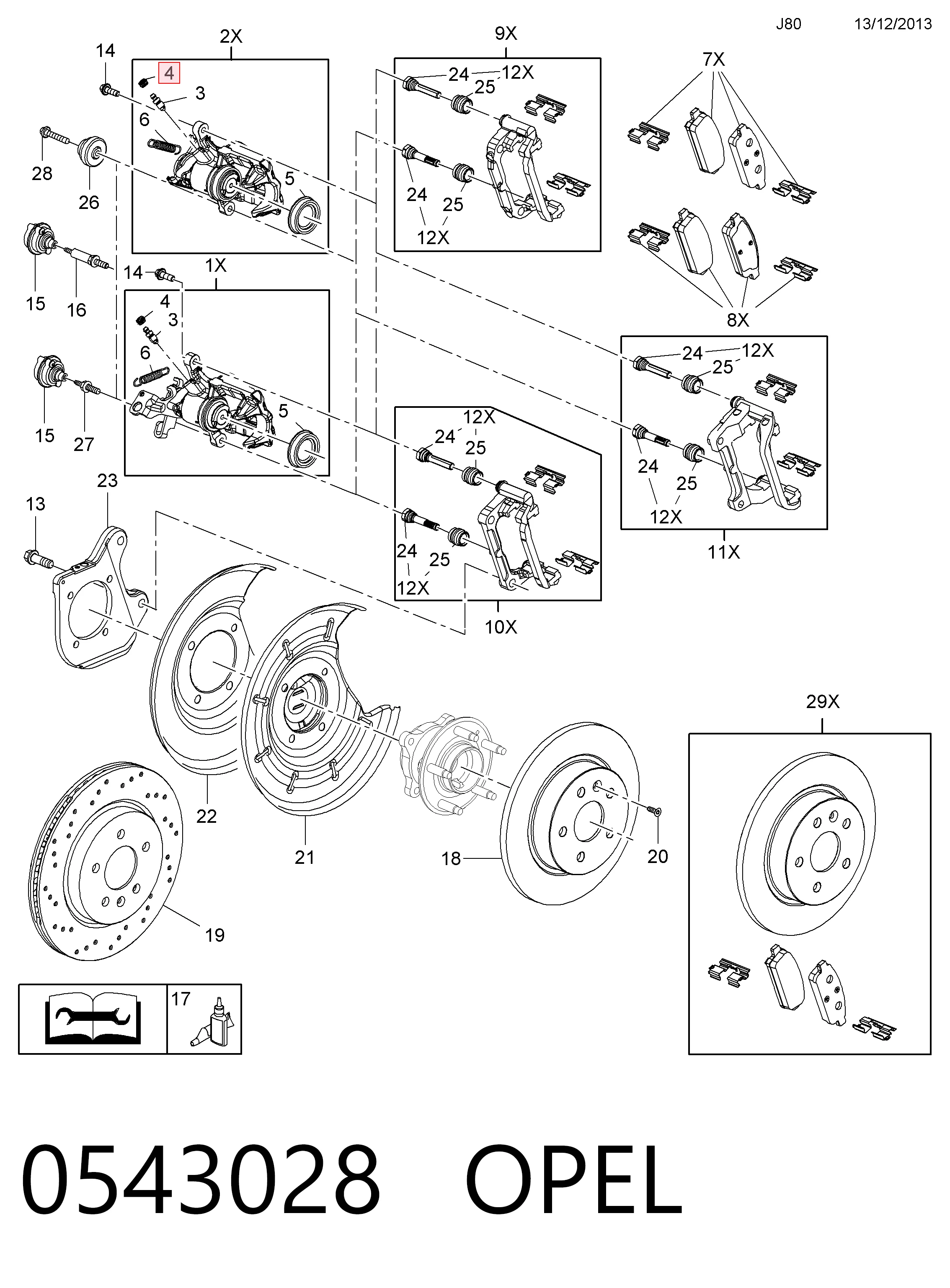 1163435 BMW Ремкомплект гальмівної системи