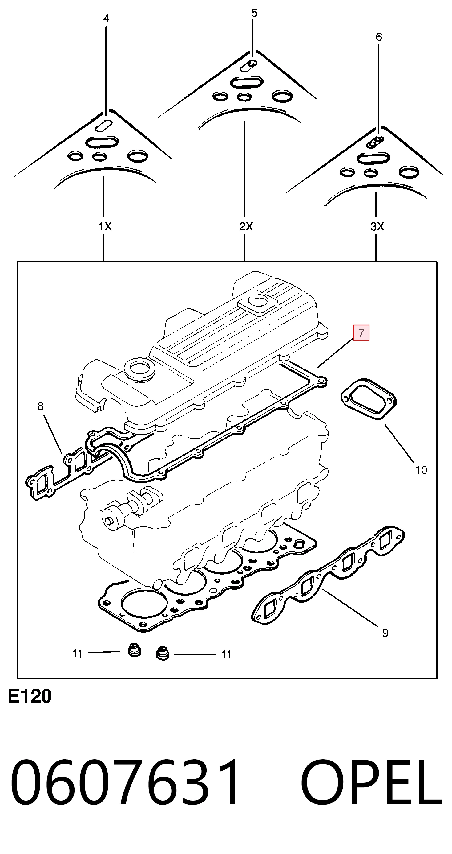 Купити 8943138030 NIPPON MOTORS Прокладка клапанної кришки