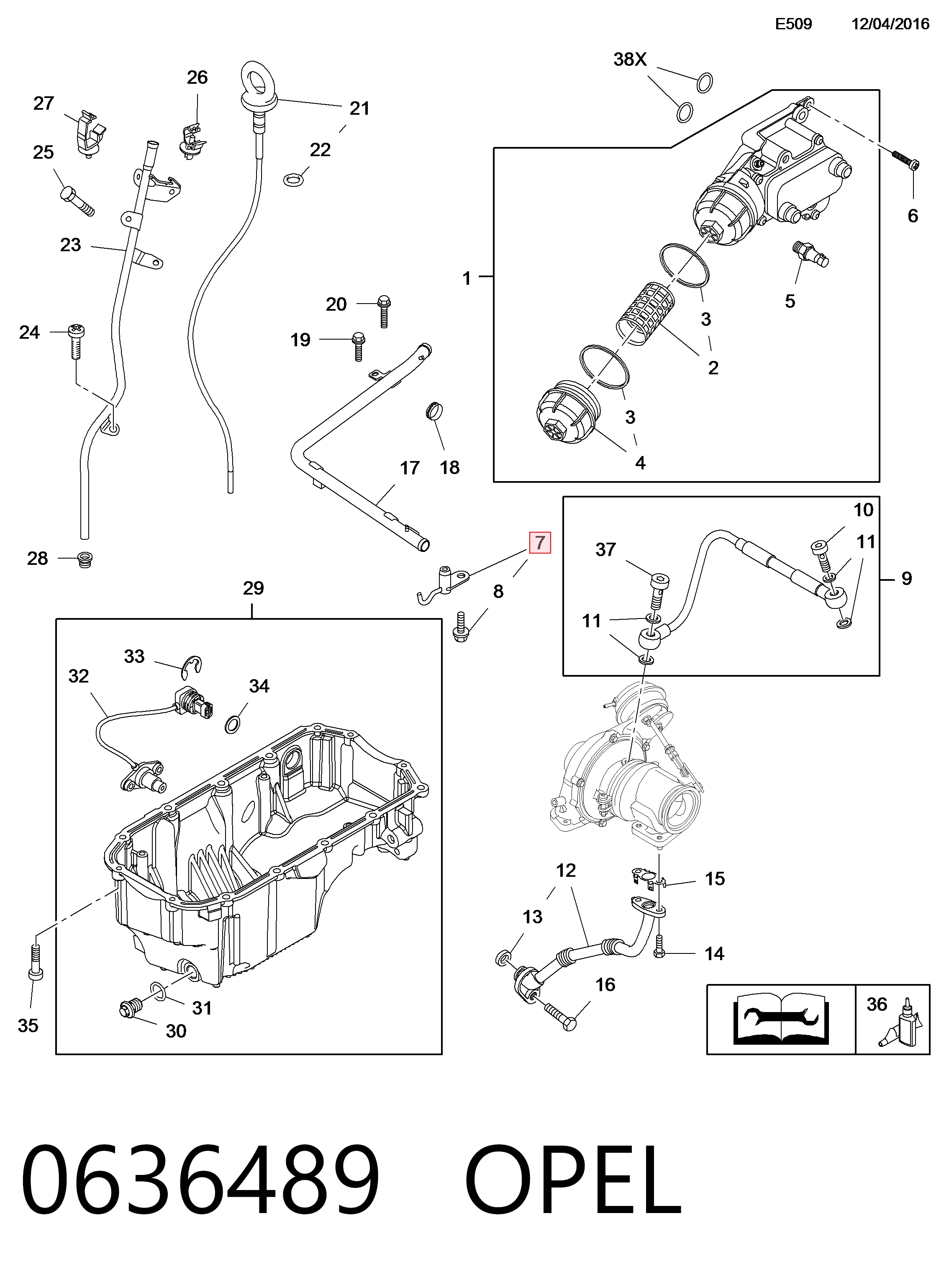 55253898 Opel Форсунка масляна