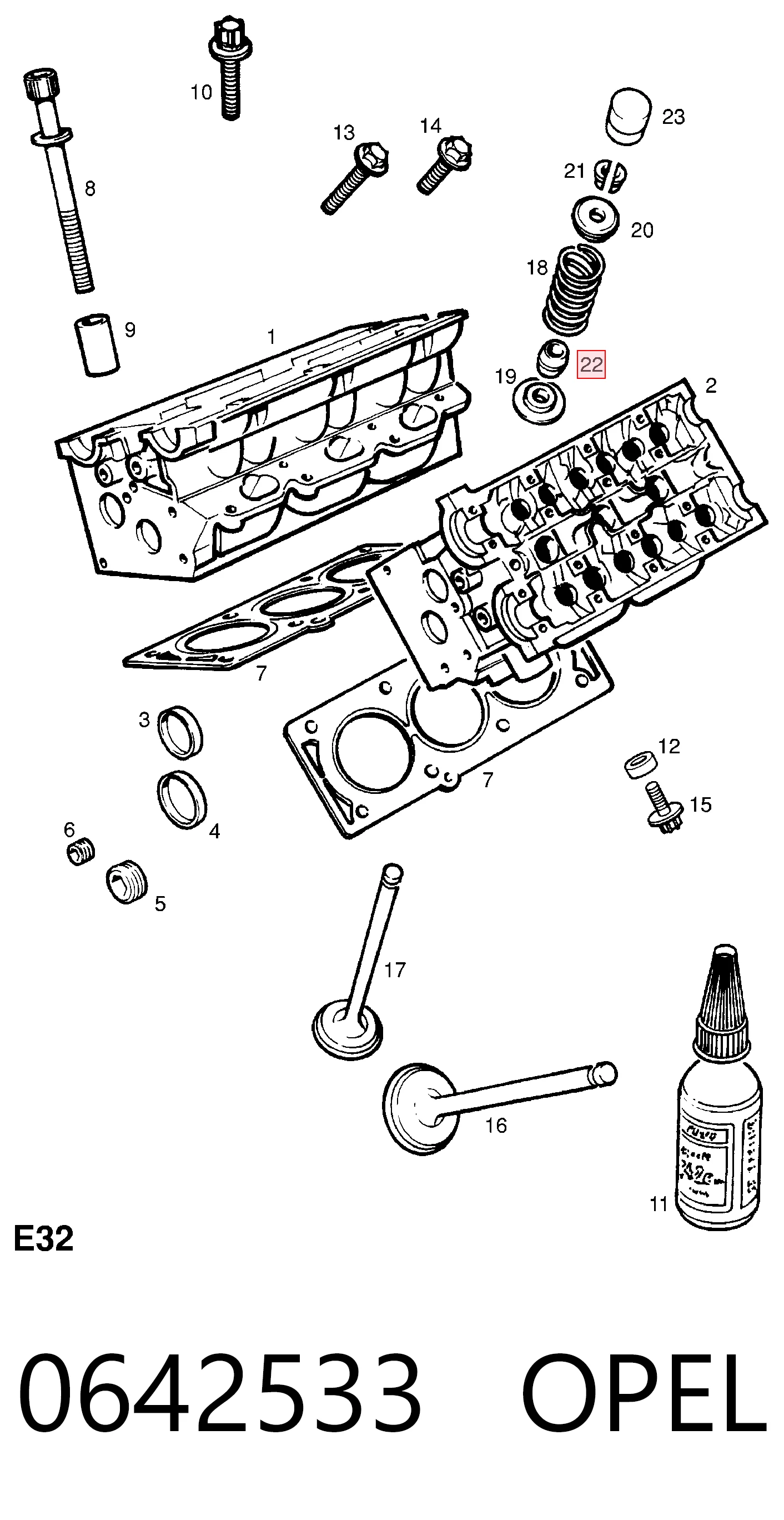 Сальник клапана (Маслос'емниє), впуск/випуск на Volkswagen Golf VIII CD1, DA1