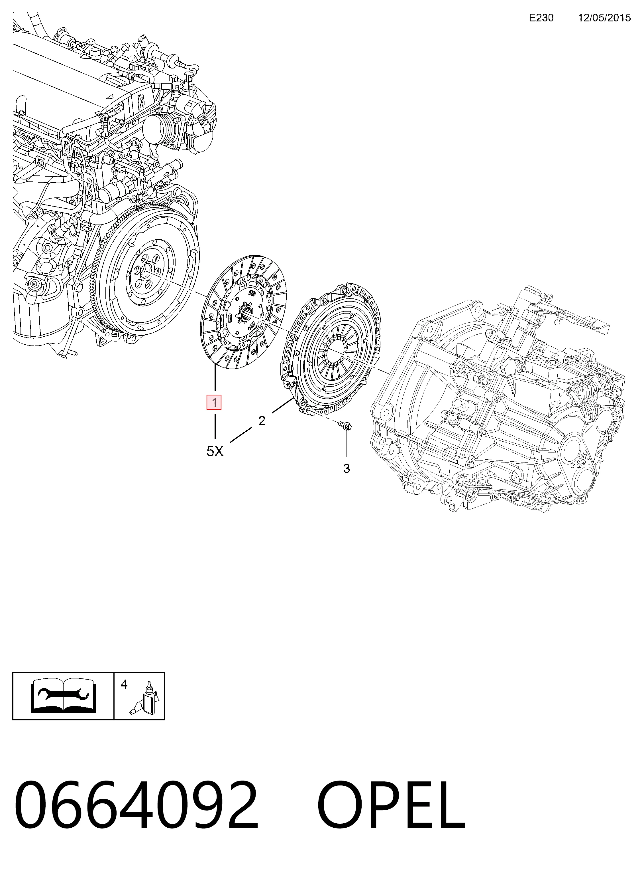 Диск зчеплення 666091 General Motors