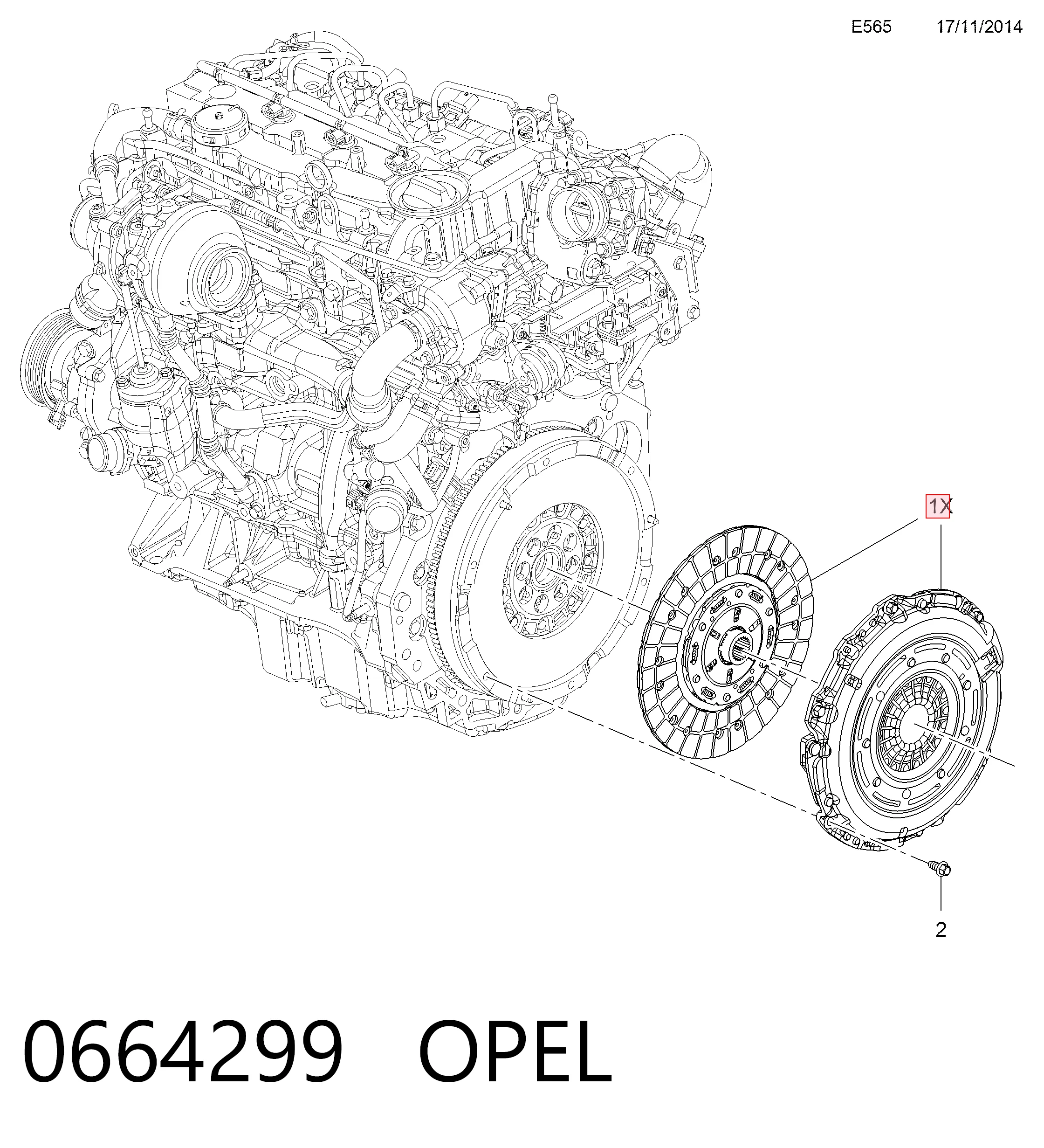 Комплект зчеплення (3 частини) Rymec JT1733 ціна, від 295.14 USD