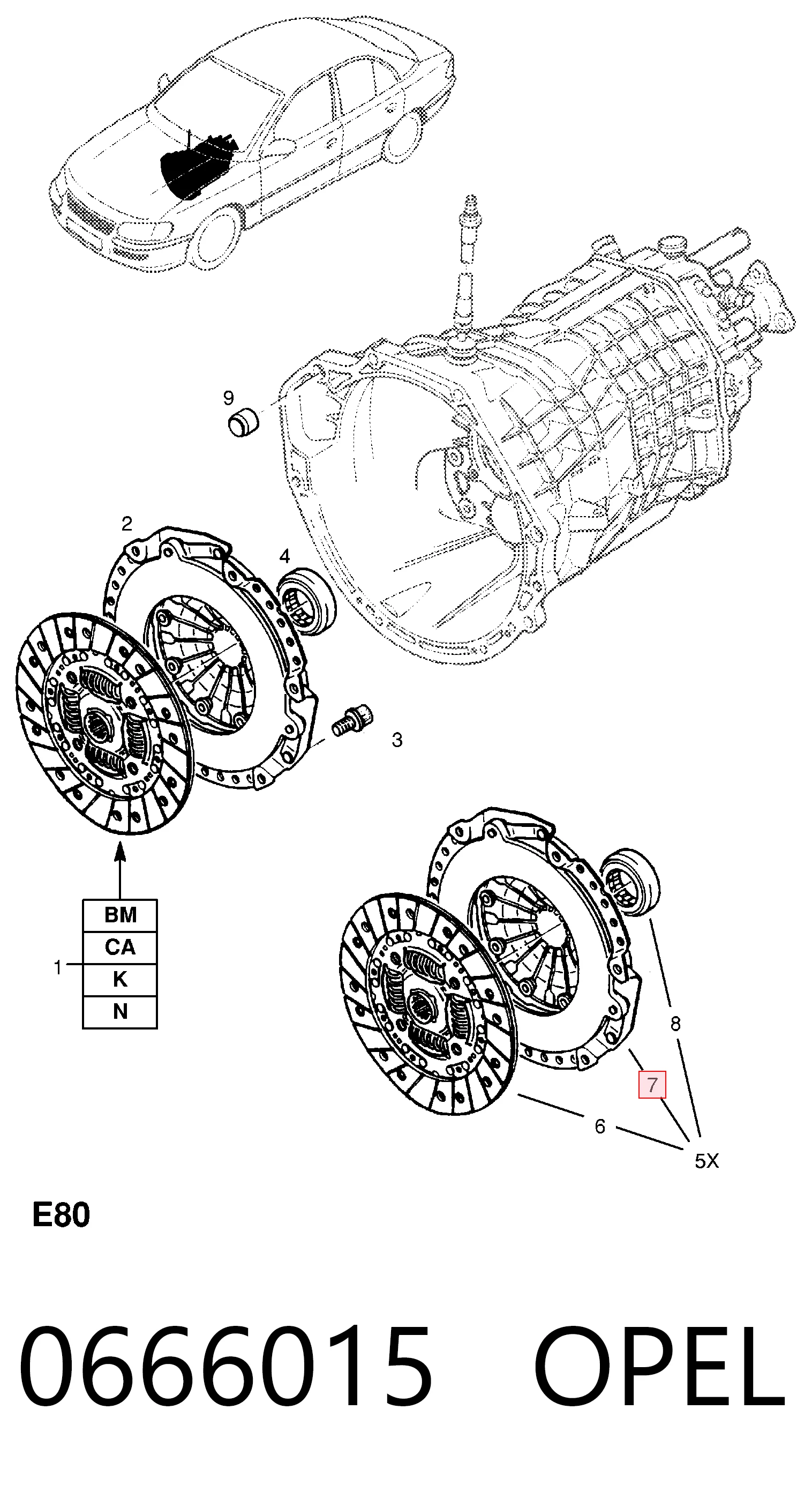 90487294 Peugeot/Citroen Натискний диск зчеплення