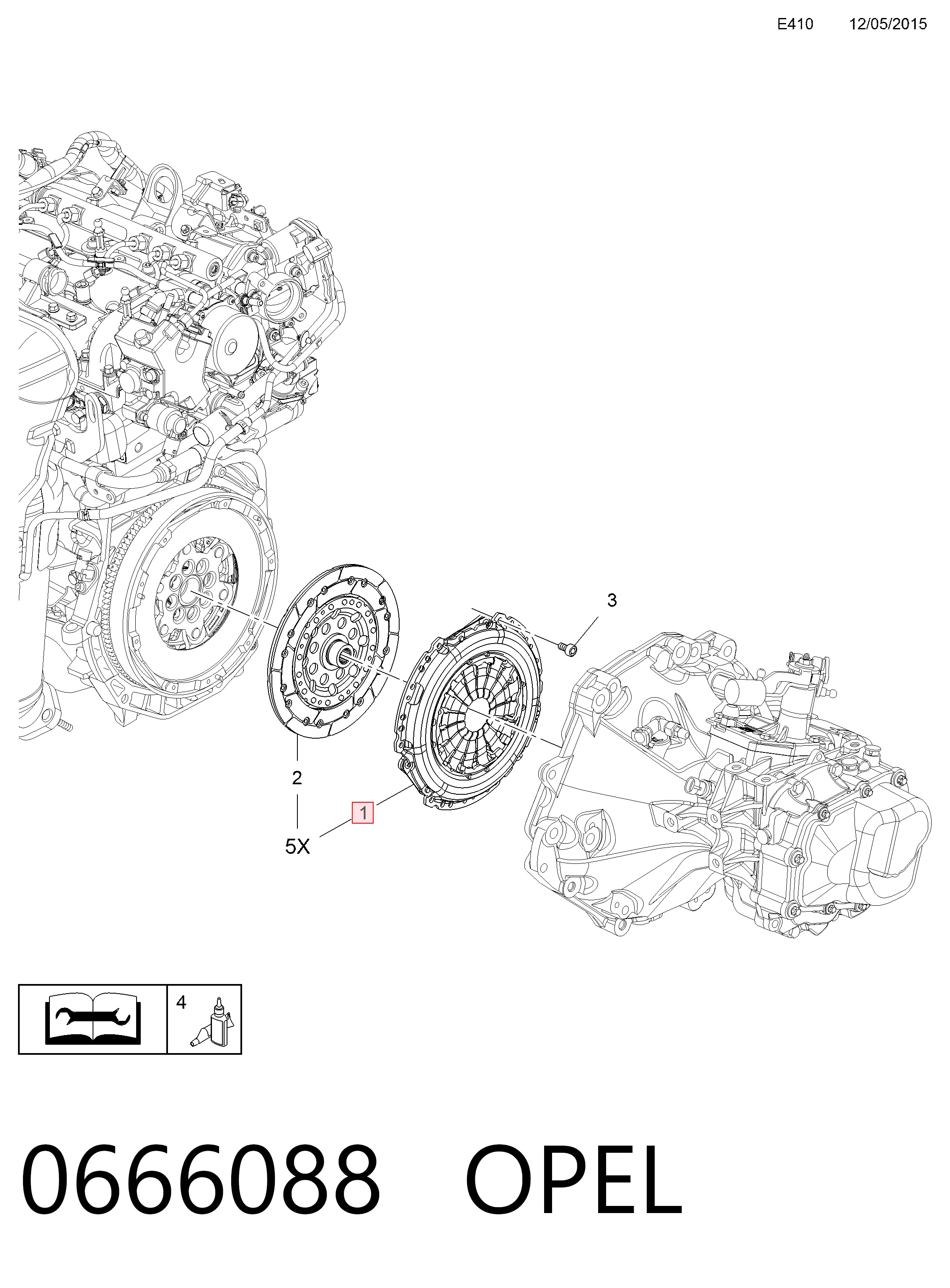 Купити 55567979 Peugeot/Citroen Корзина зчеплення