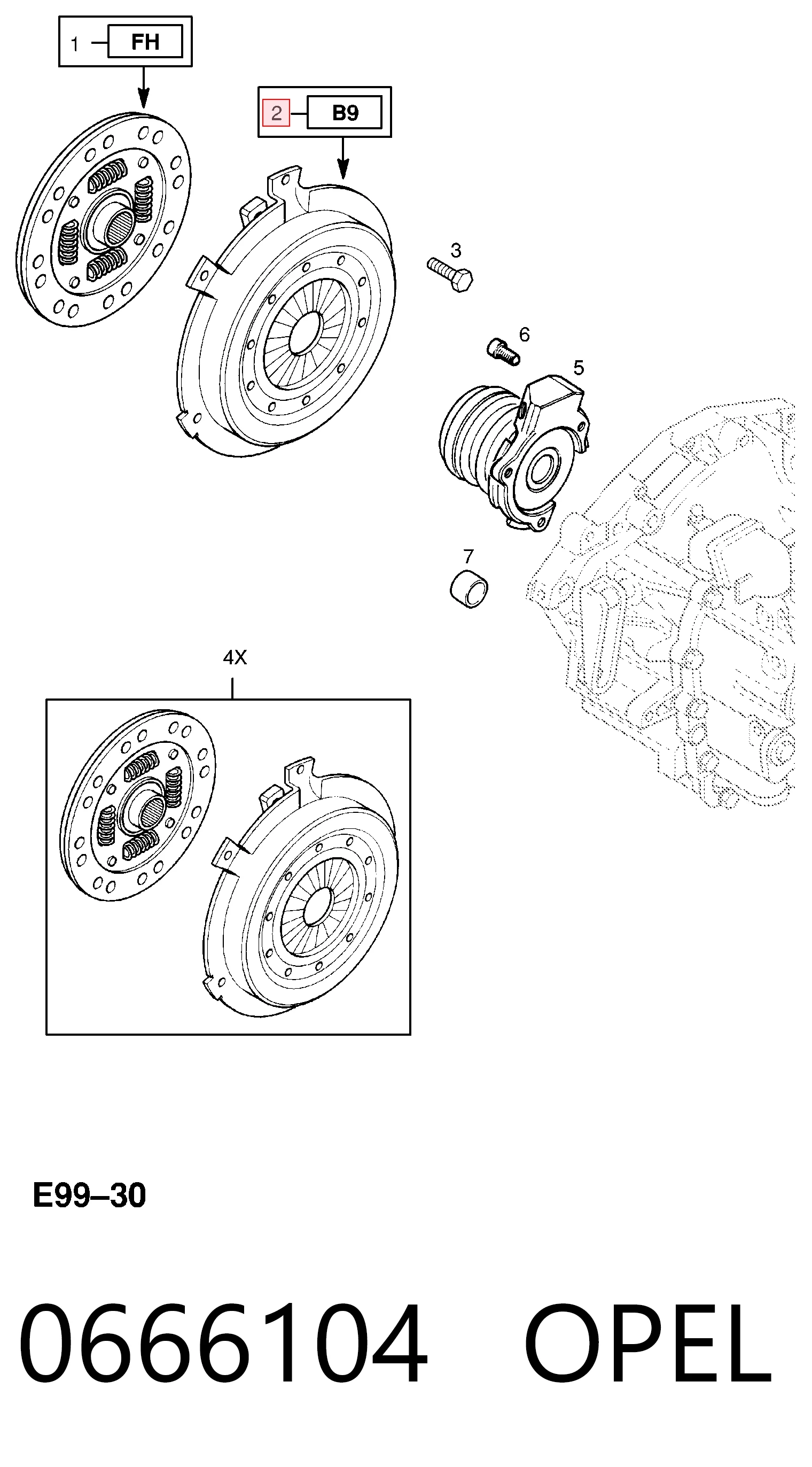 Купити 9119506 General Motors Корзина зчеплення