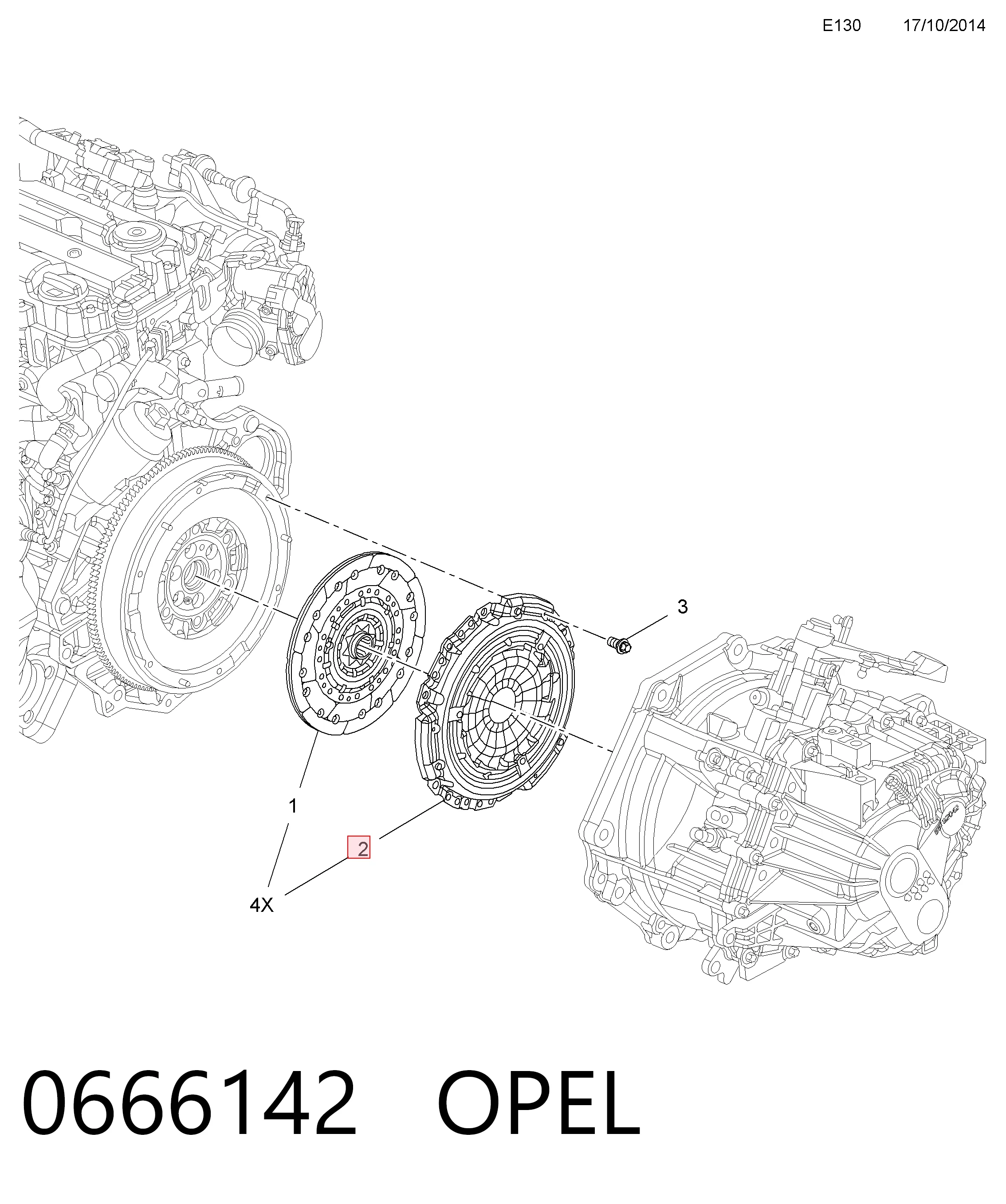 Пелюстковий кошик зчеплення Opel Meriva B мінівен (2010 - 2017) ціна, від 49.84 USD