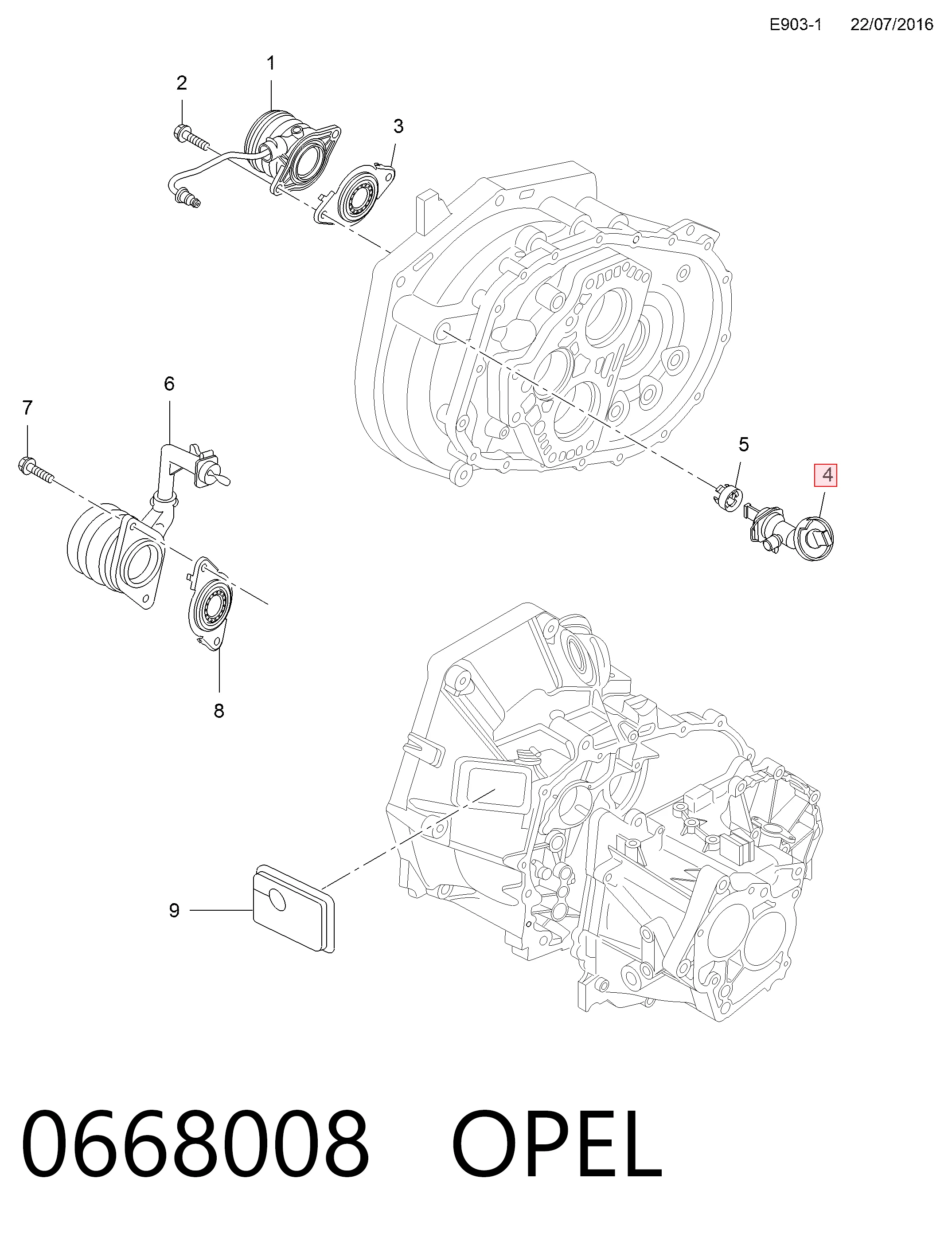 Трійник трубки зчеплення Opel 55235782 ціна, від 14.84 USD