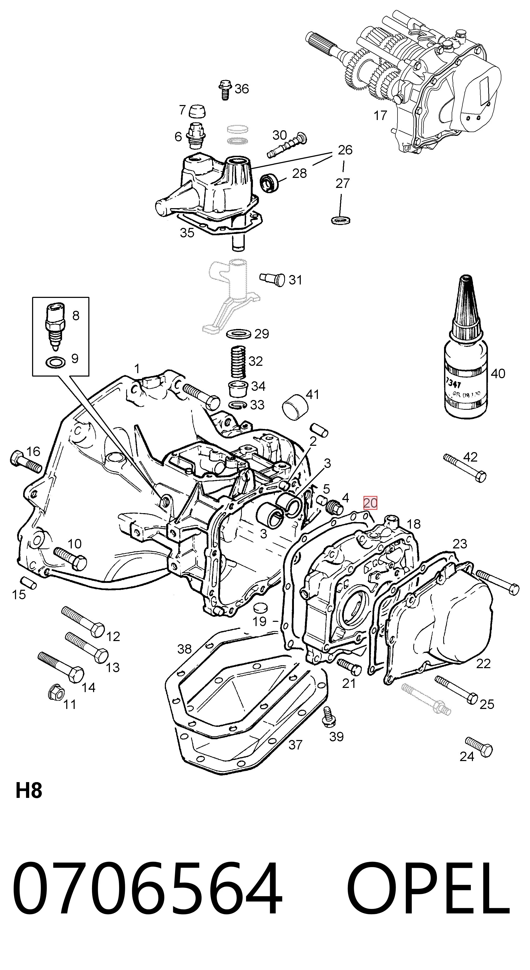 Прокладка піддону АКПП Peugeot/Citroen 90345457 ціна, від 6.25 USD