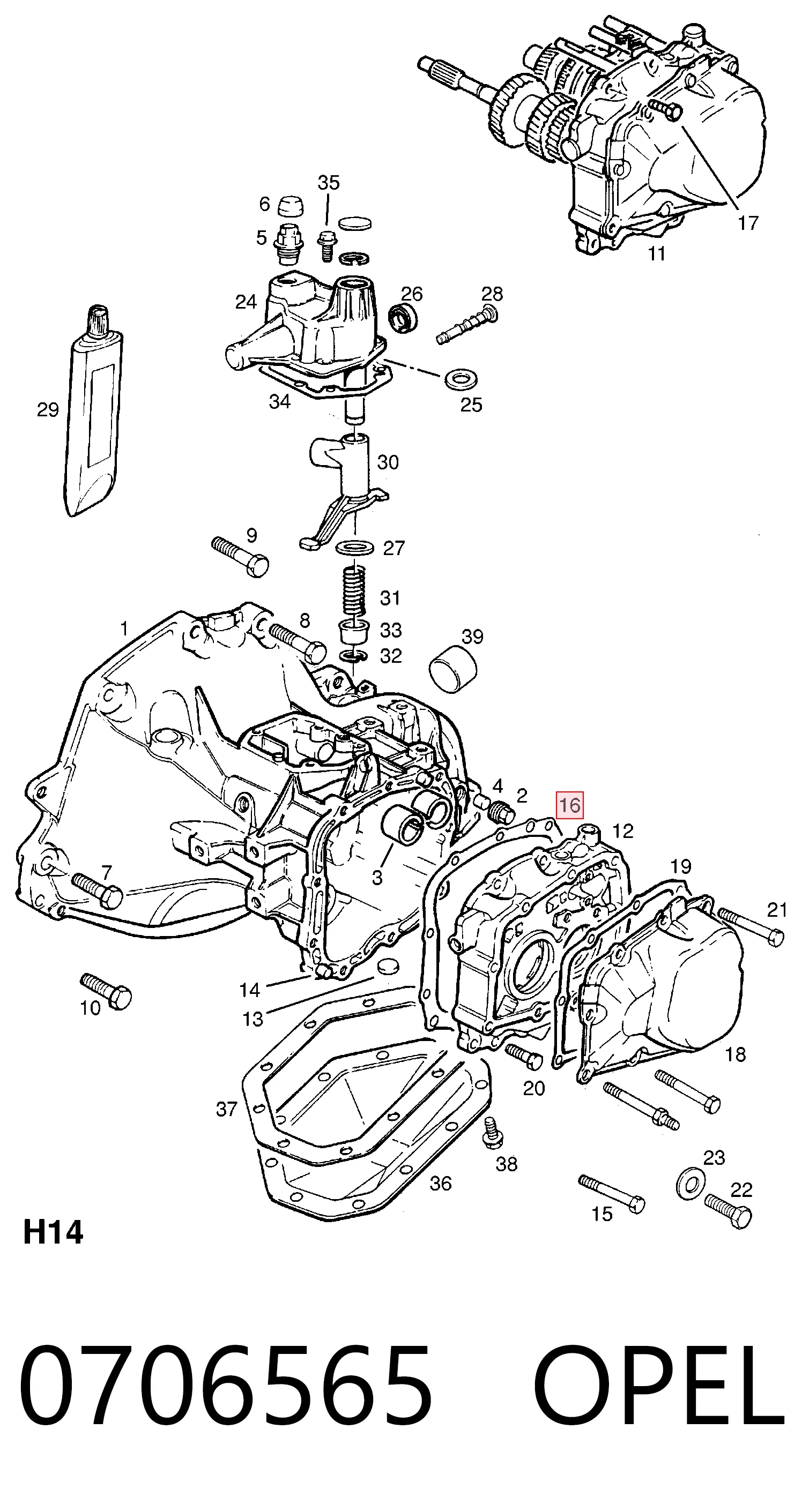 90344518 Peugeot/Citroen Прокладка передньої кришки АКПП/МКПП