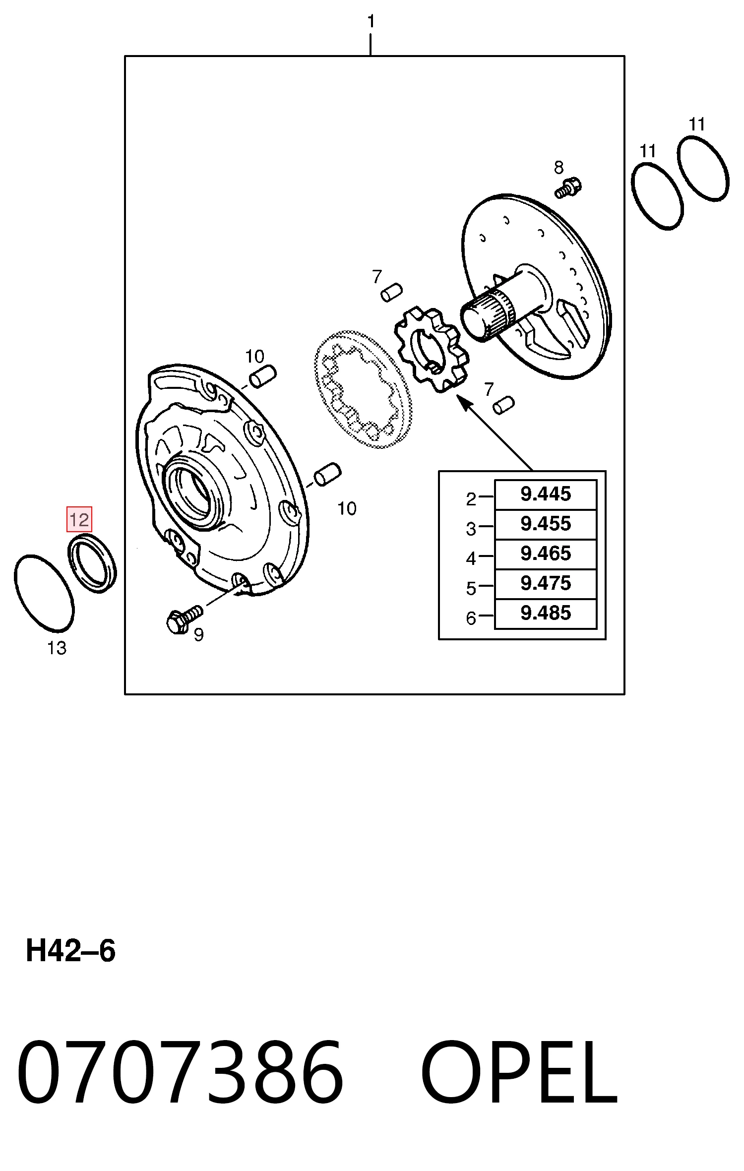 707213 General Motors Сальник масляного насоса АКПП