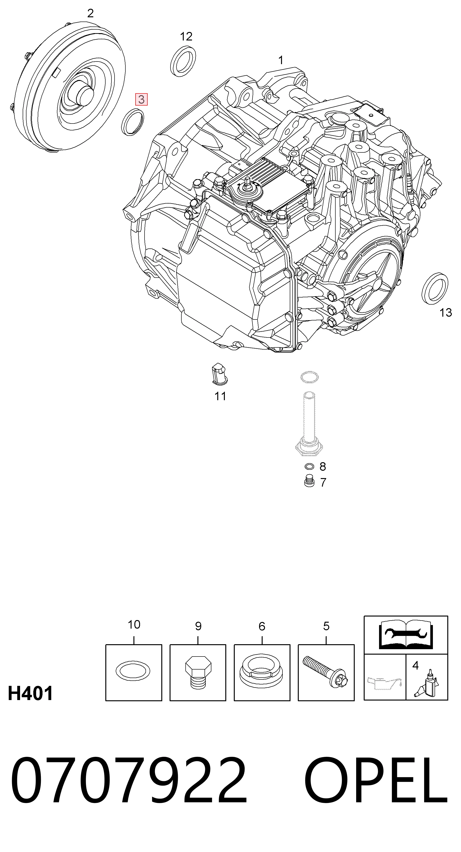 Купити 93183611 Peugeot/Citroen Прокладка картера гідротрансформатора