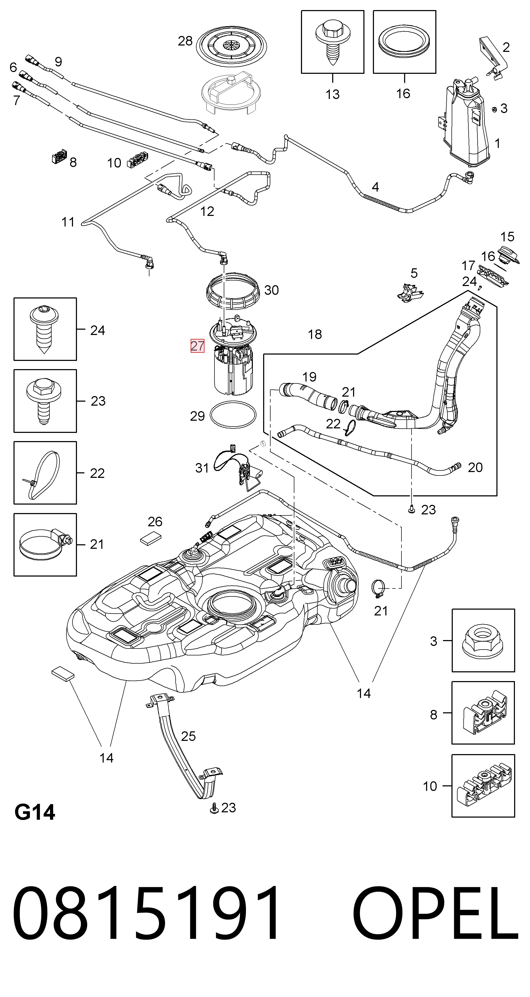 Модуль бензонасоса Magneti Marelli MAM00137M ціна, від 87.90 USD