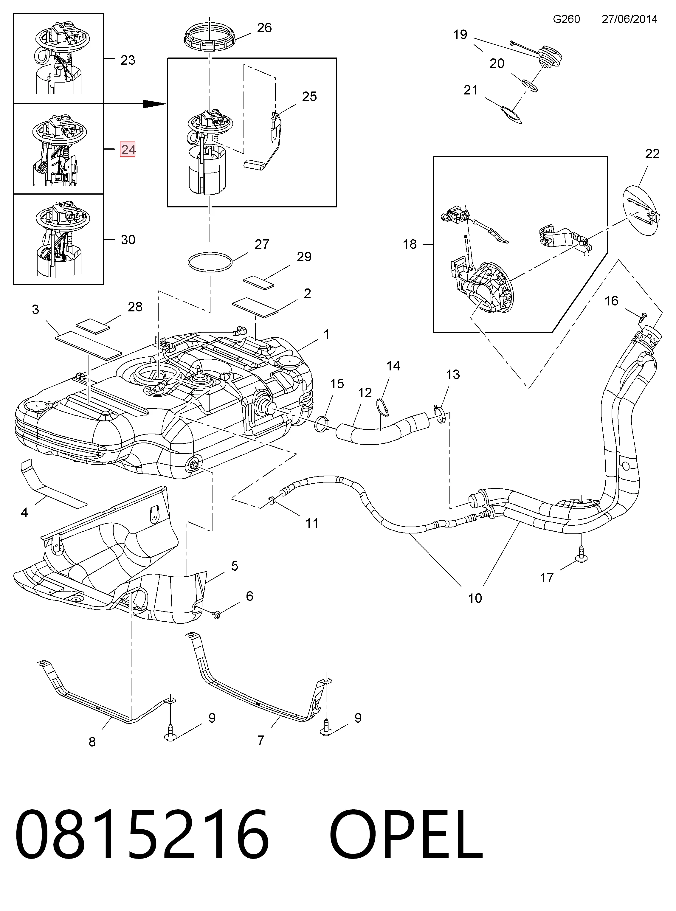 Бензонасос A2C53376064 Continental/Siemens