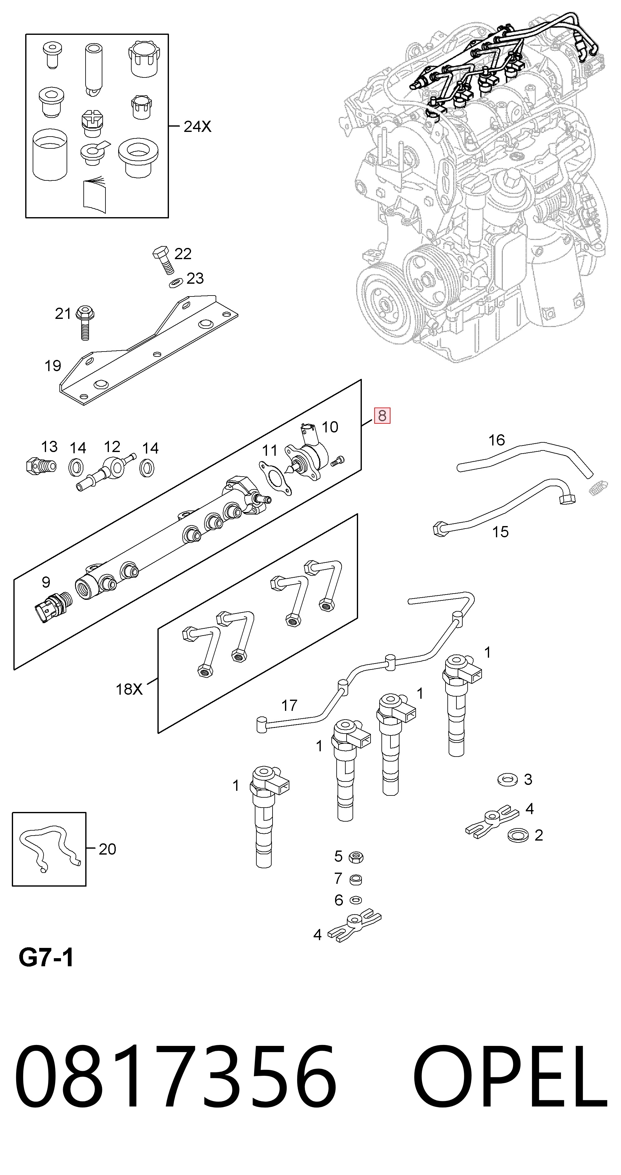 Рампа форсунок системи упорскування палива Bosch 445214044 ціна, від 7.60 USD