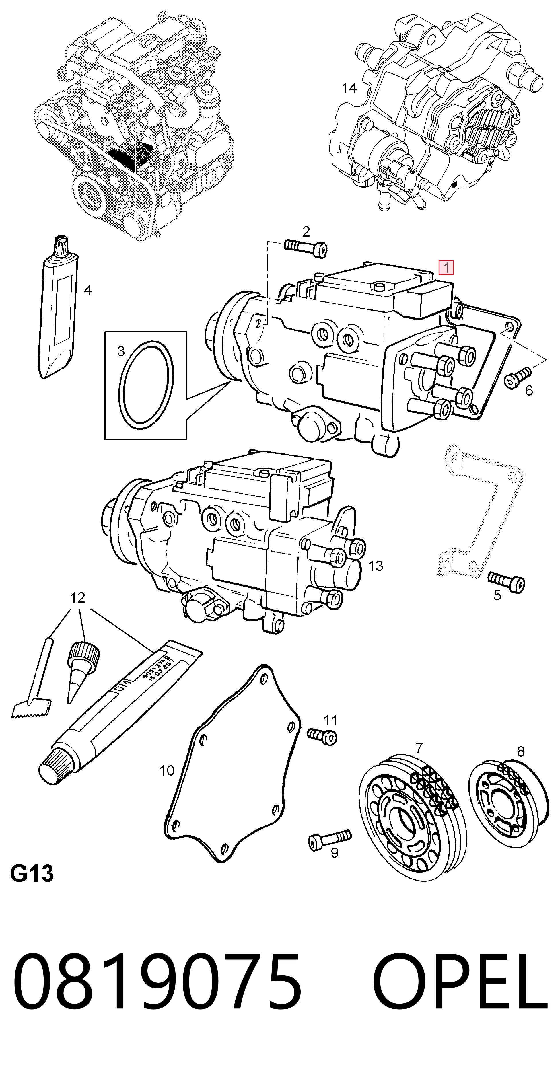 9196993 General Motors Насос паливний високого тиску (ПНВТ)