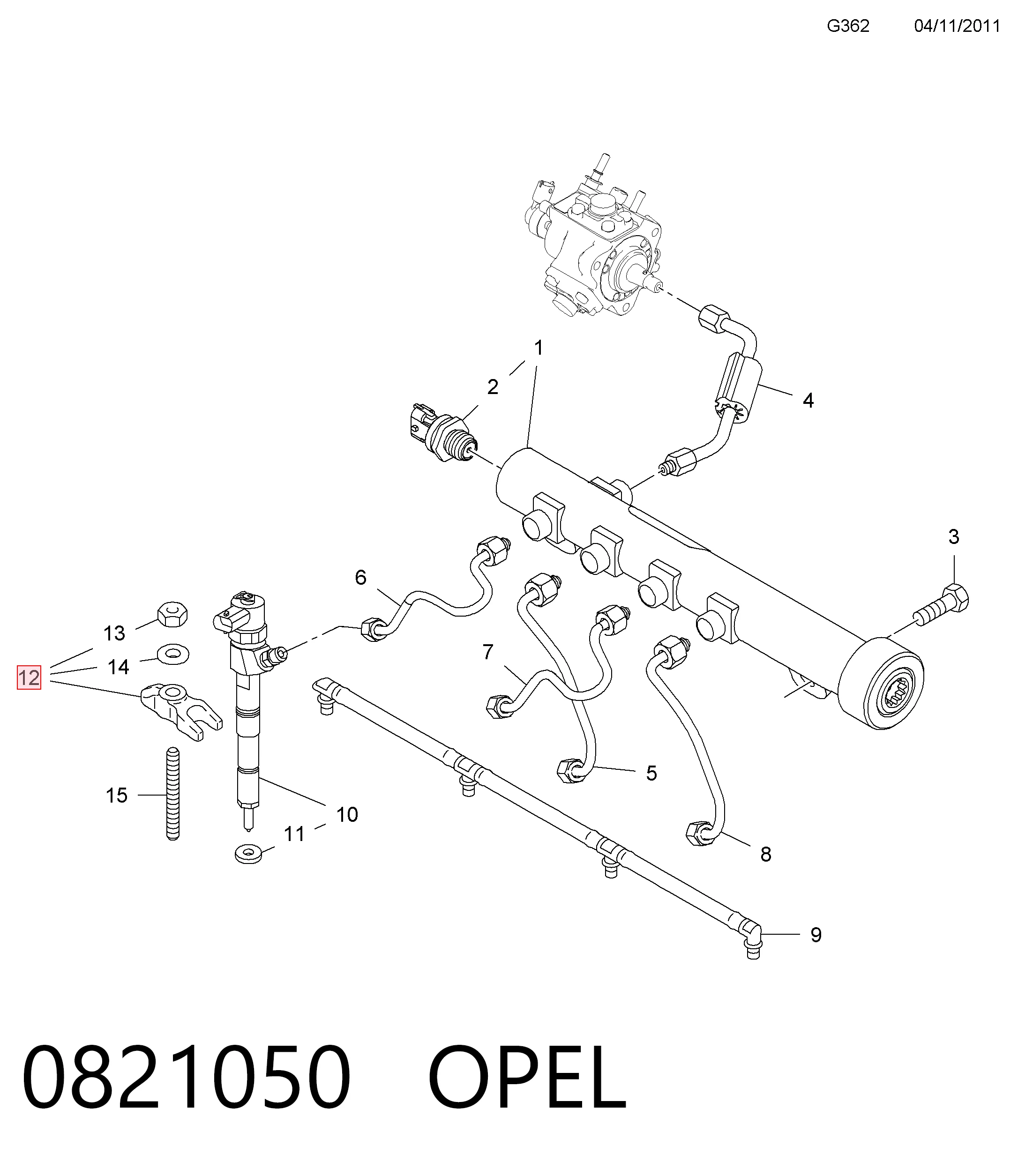 Кронштейт кріплення форсунки Peugeot/Citroen 55248609