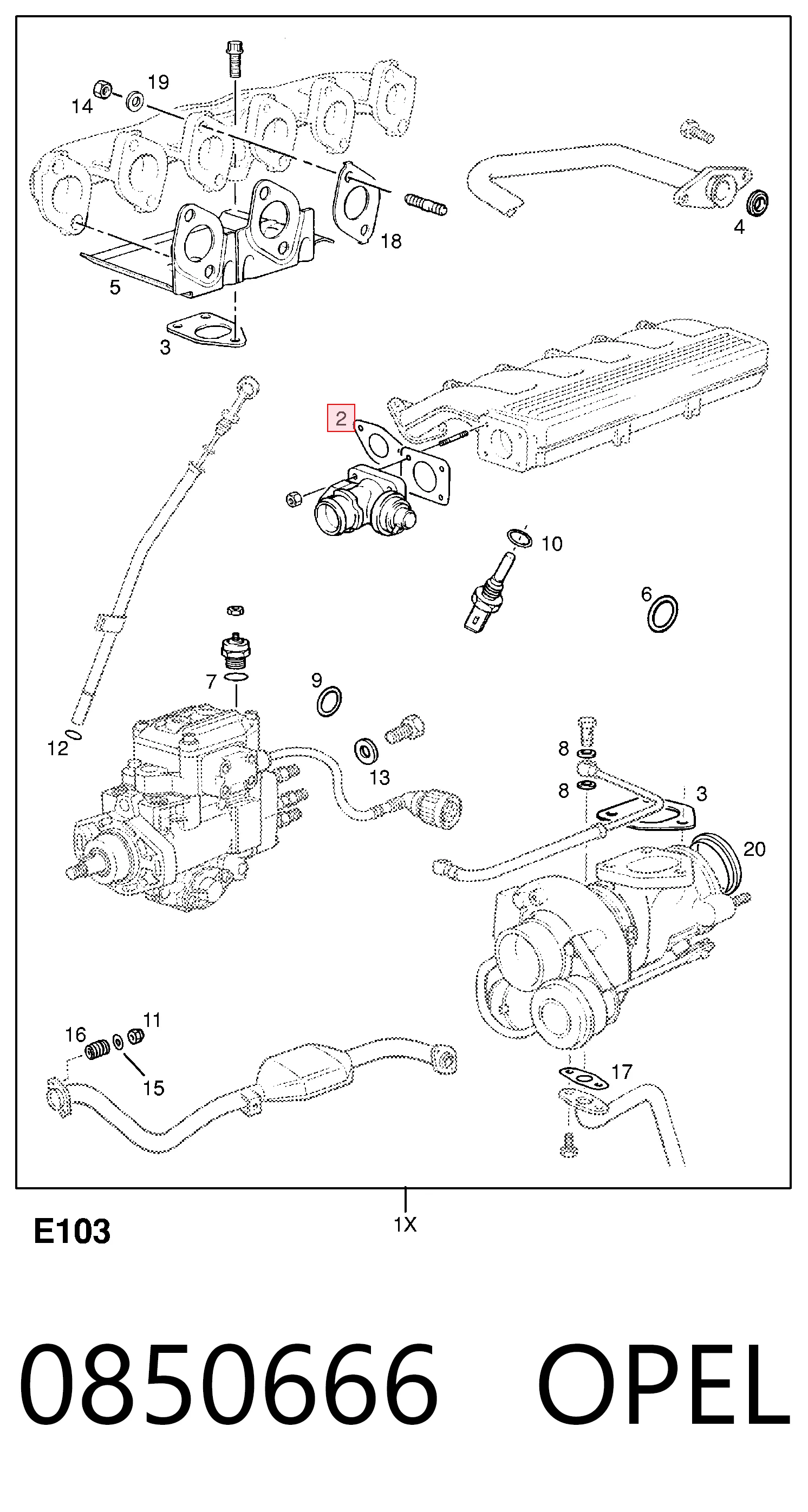 Купити Прокладка впускного колектора Land Rover Range Rover II LP, P38A