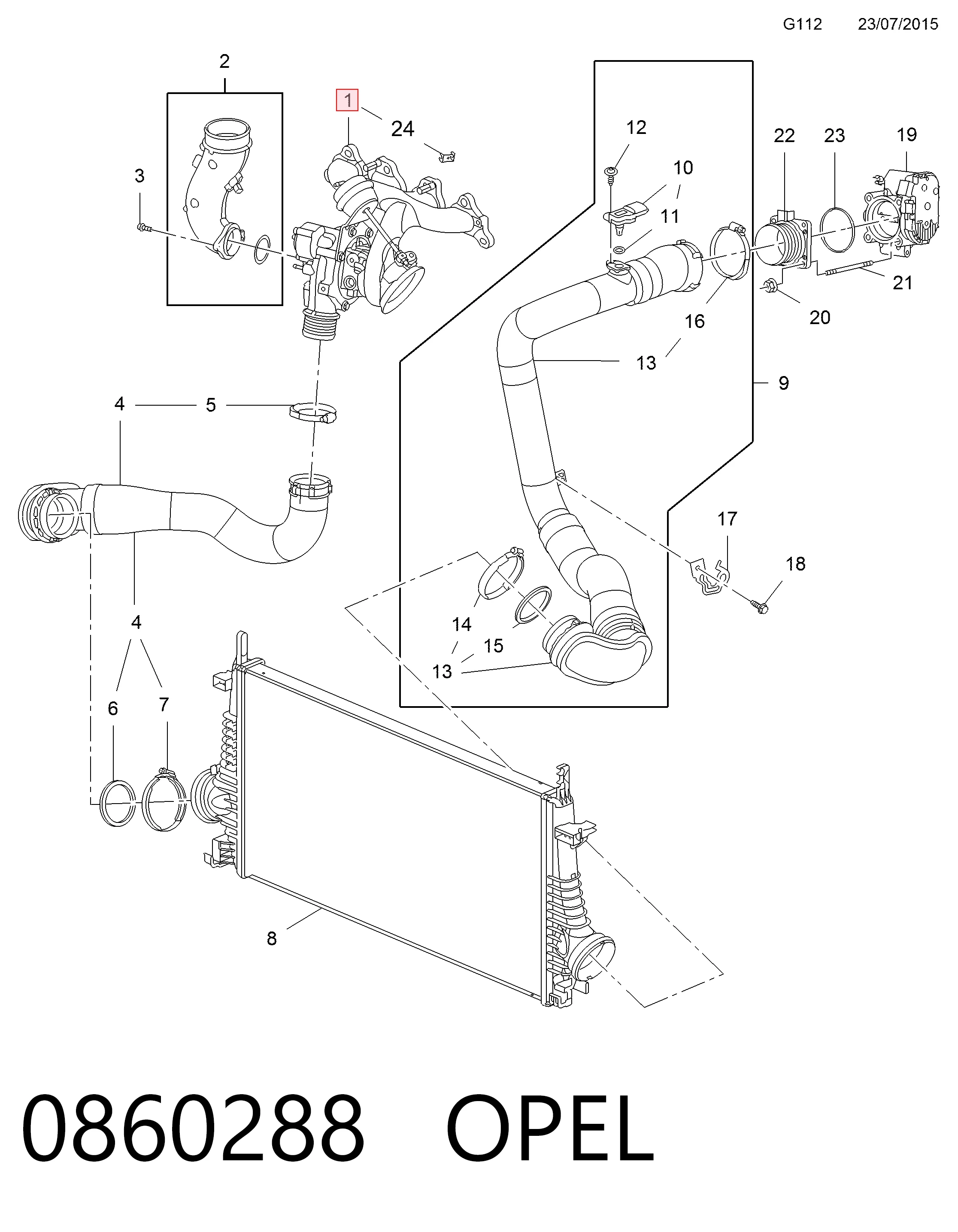 Купити 95516202 Peugeot/Citroen Турбіна
