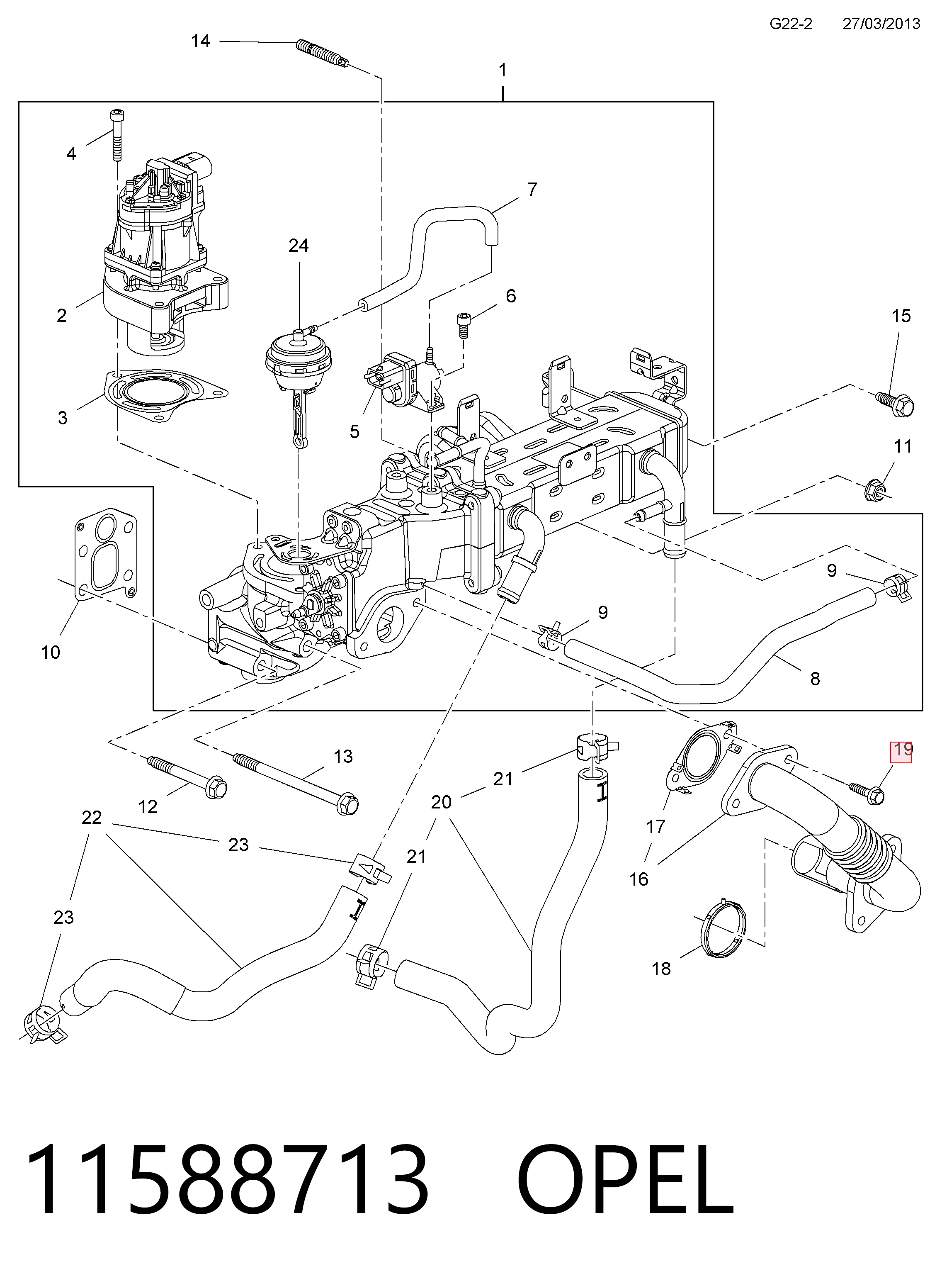 Болт вихлопної системи (глушника) Chrysler 18750624 ціна, від 0.34 USD