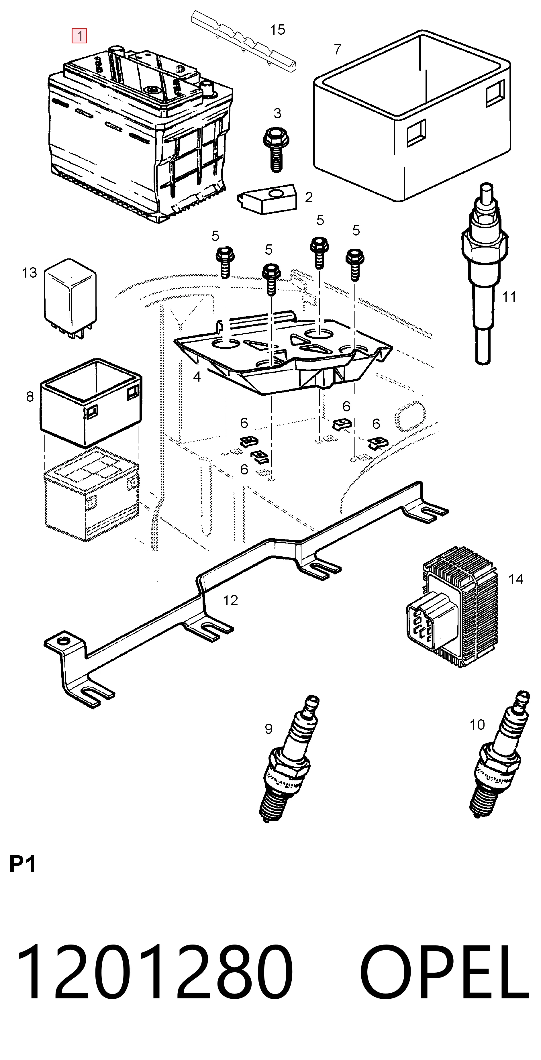1067910 Ford Авто акумулятор