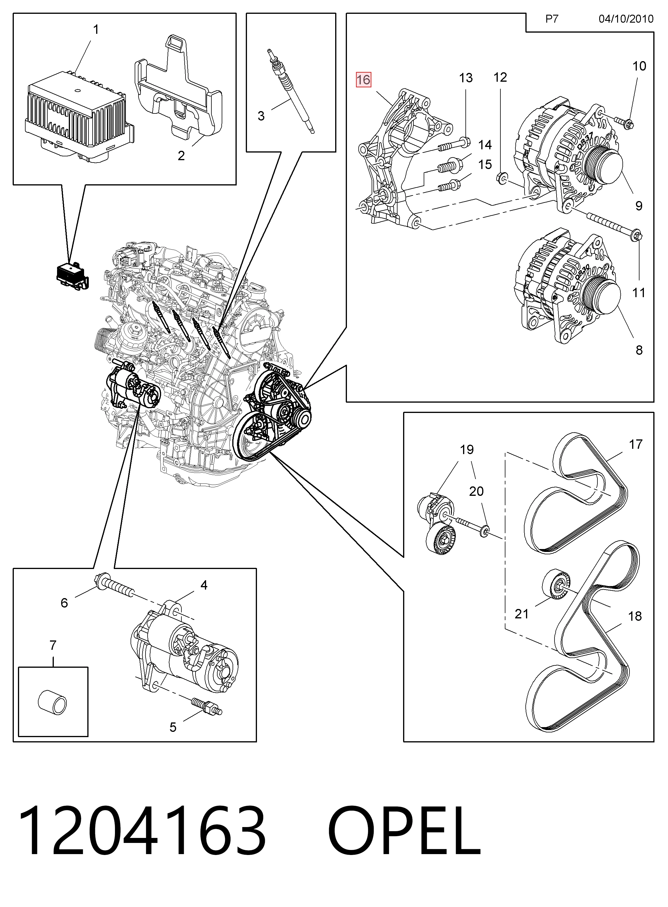 88909191 General Motors Авто генератор