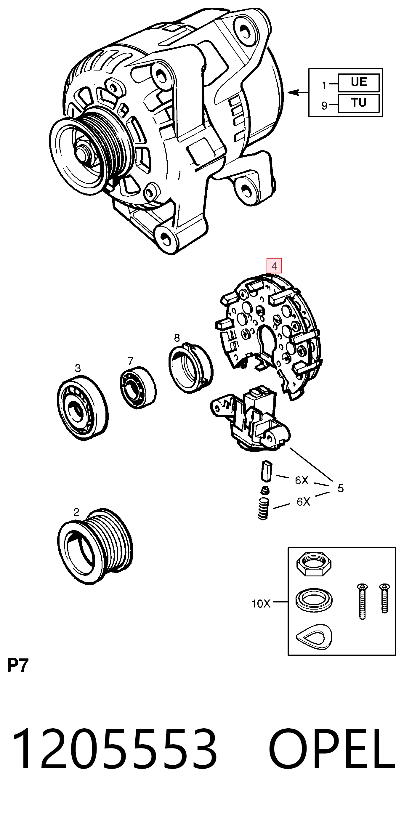 Купити Діодний міст Alfa Romeo 146  930