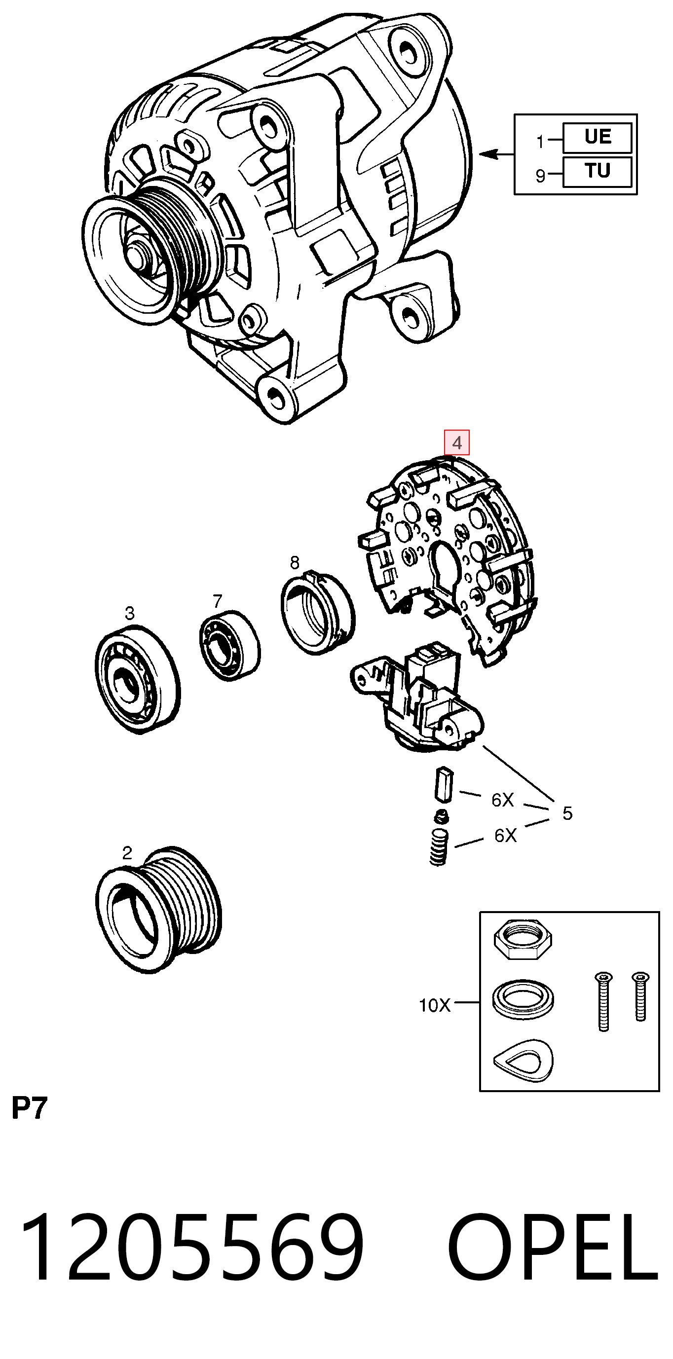  Діодний міст Alfa Romeo 146 