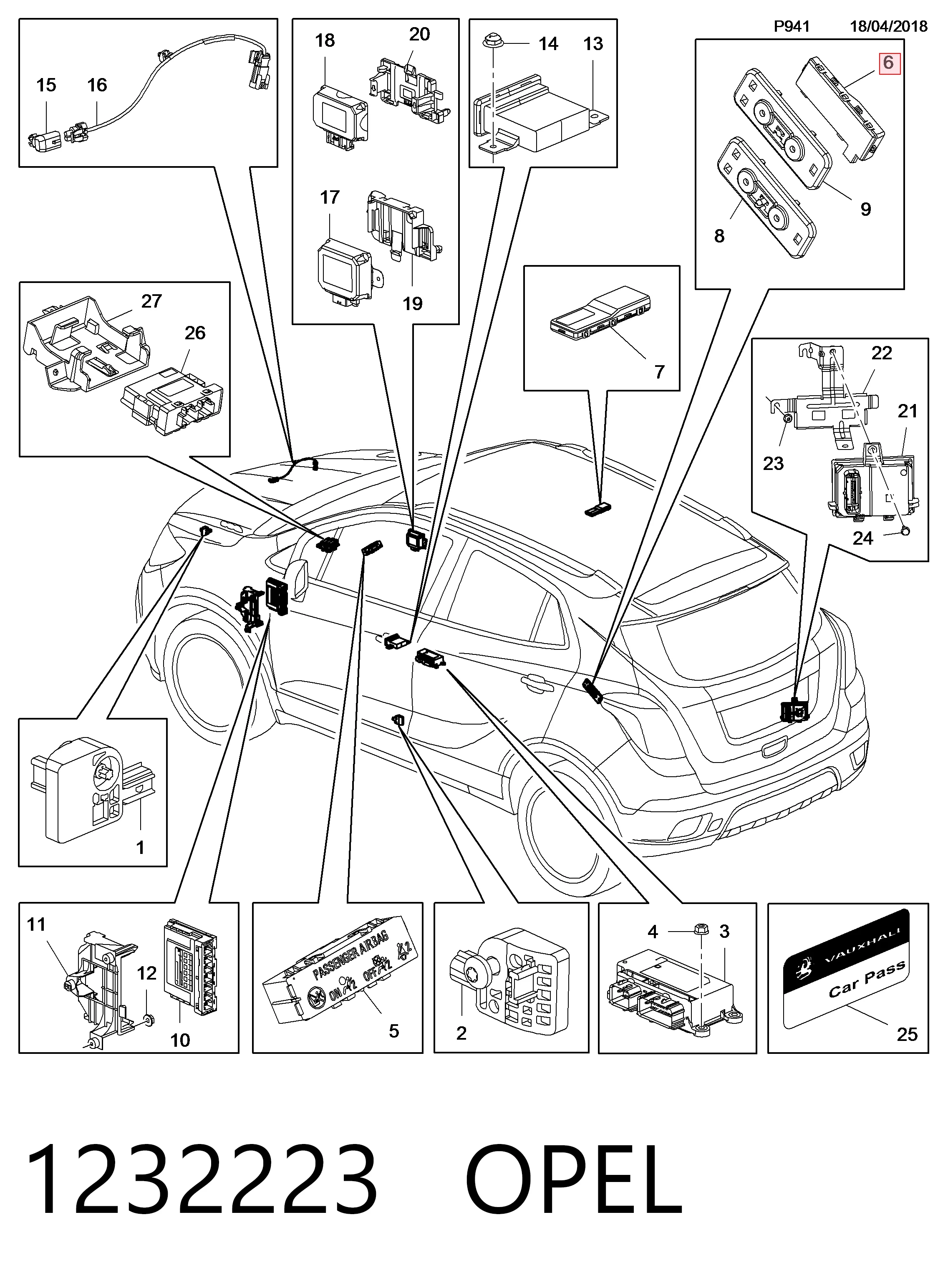 Блок керування центральним замком Bosch F00HJ00487
