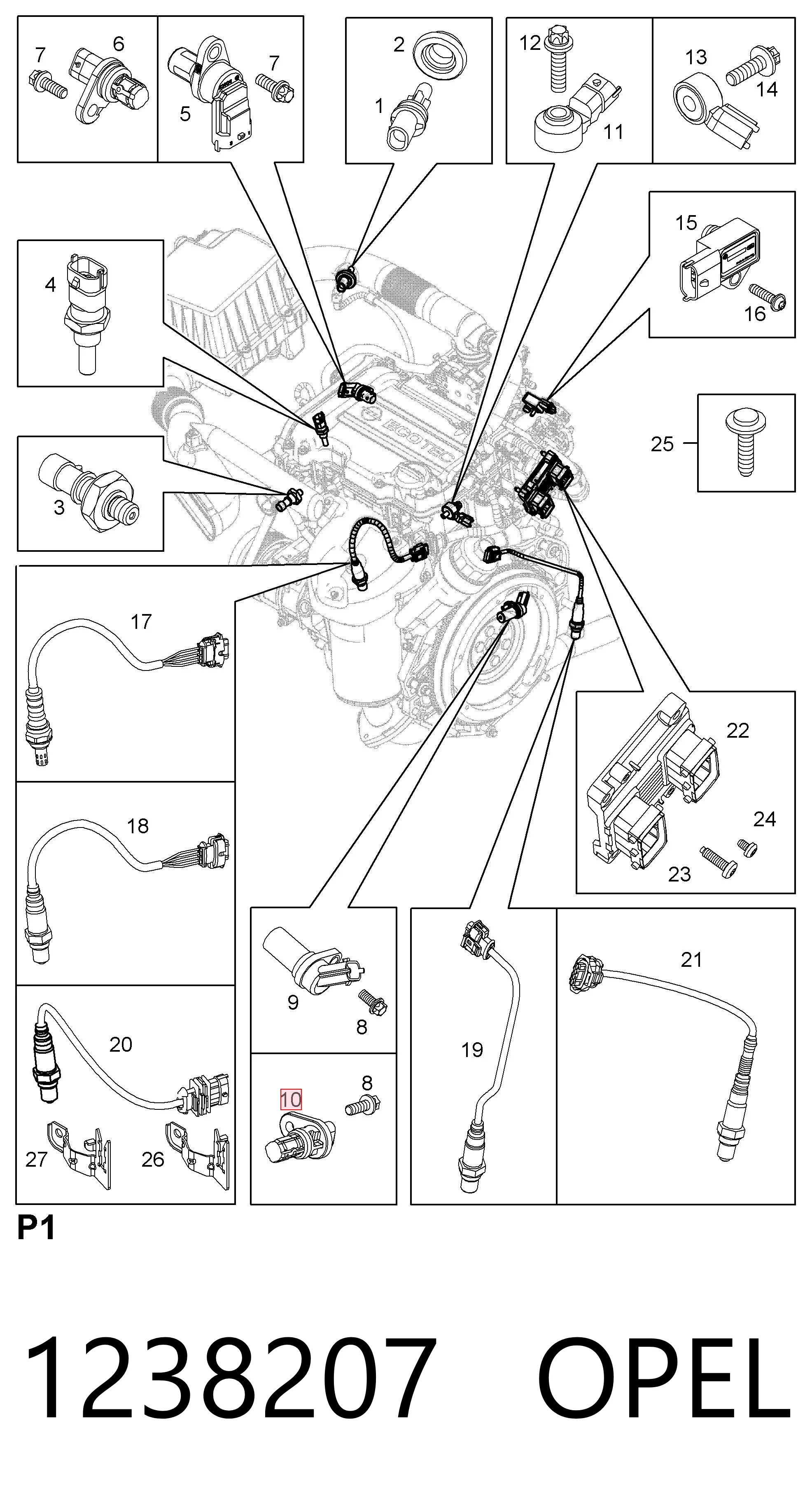 1238207 Opel ДПКВ