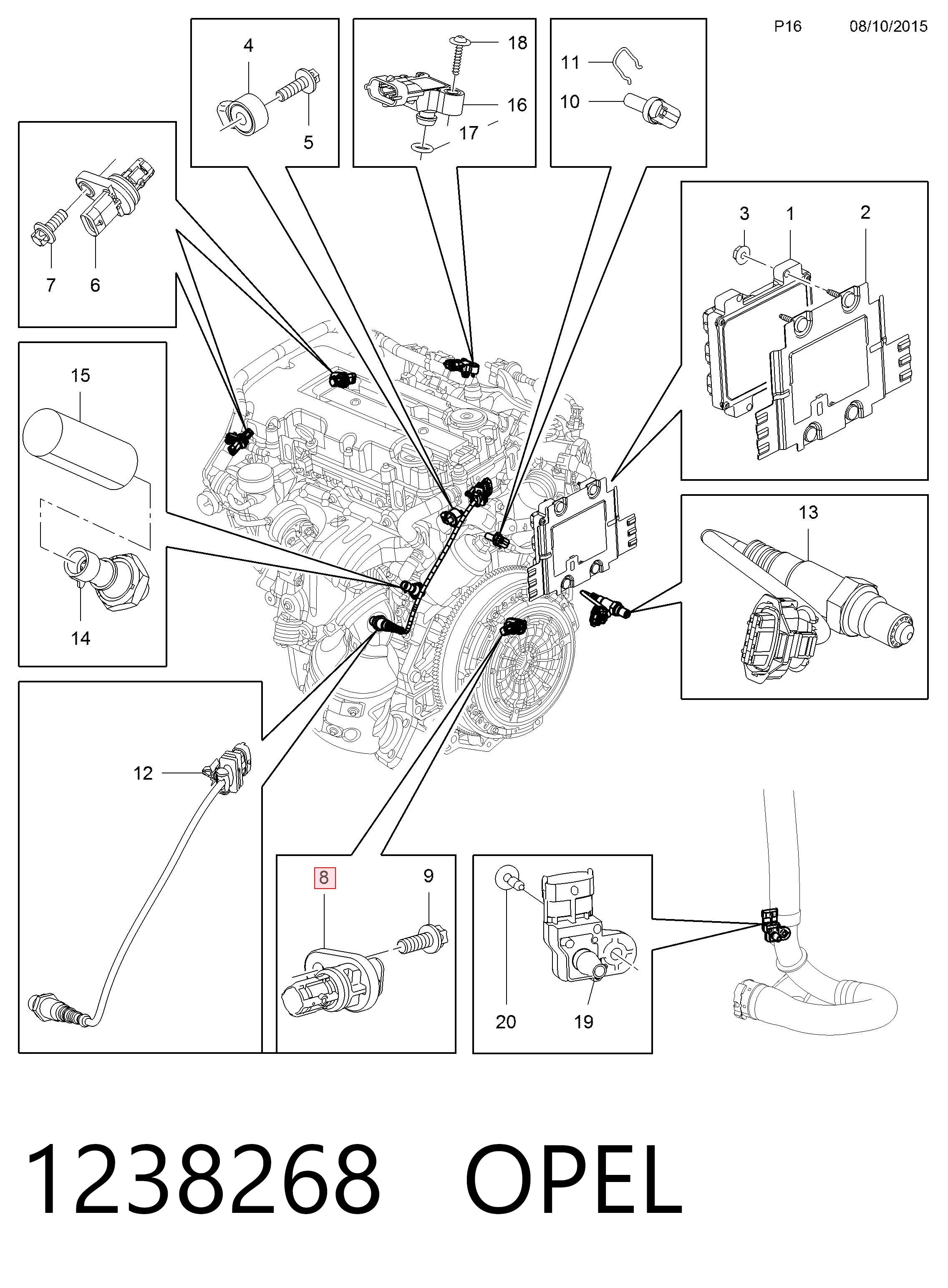 1238268 Opel ДПКВ