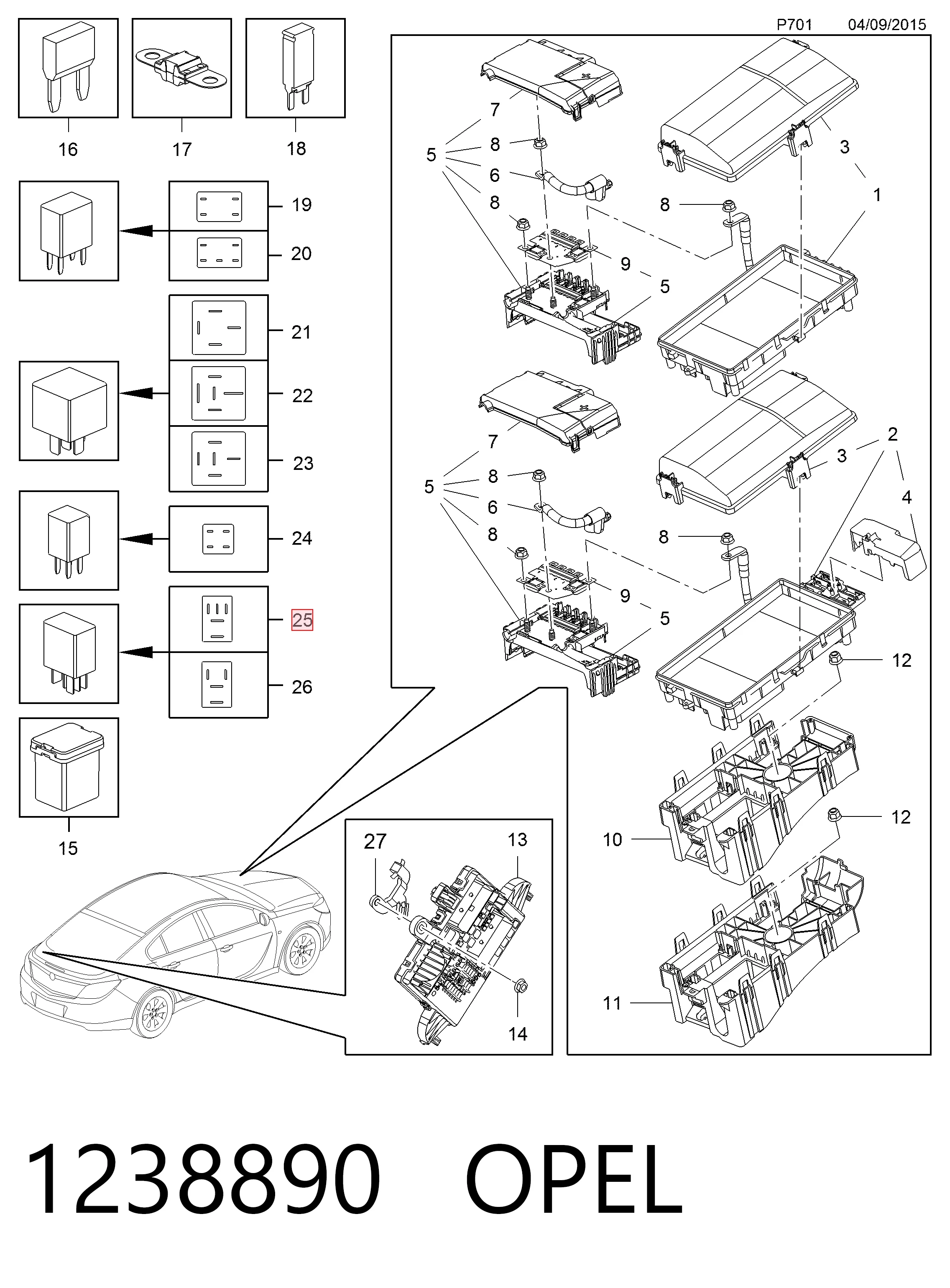  Opel 39091599 ціна, від 6.33 USD