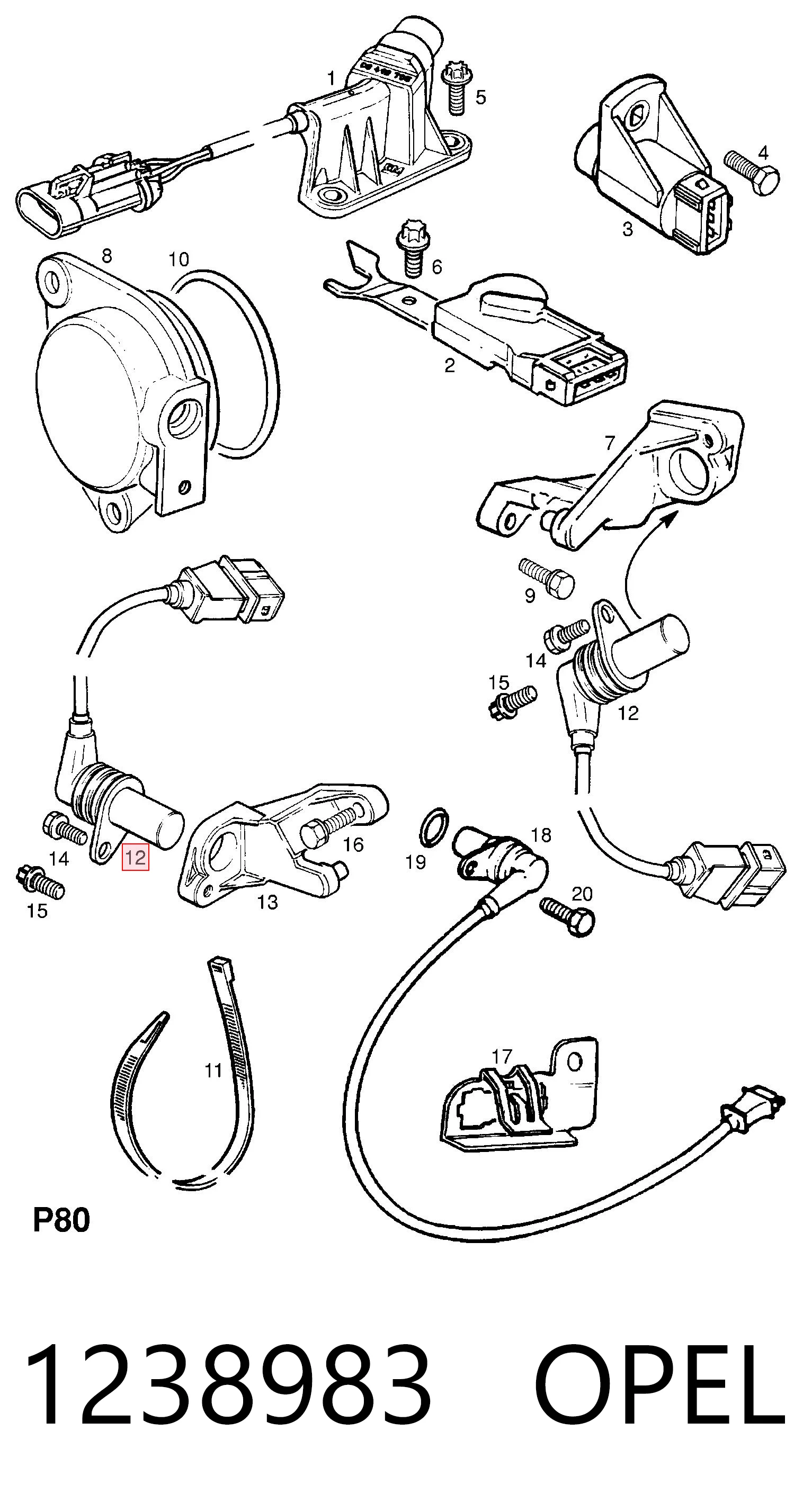 1238983 Opel ДПКВ