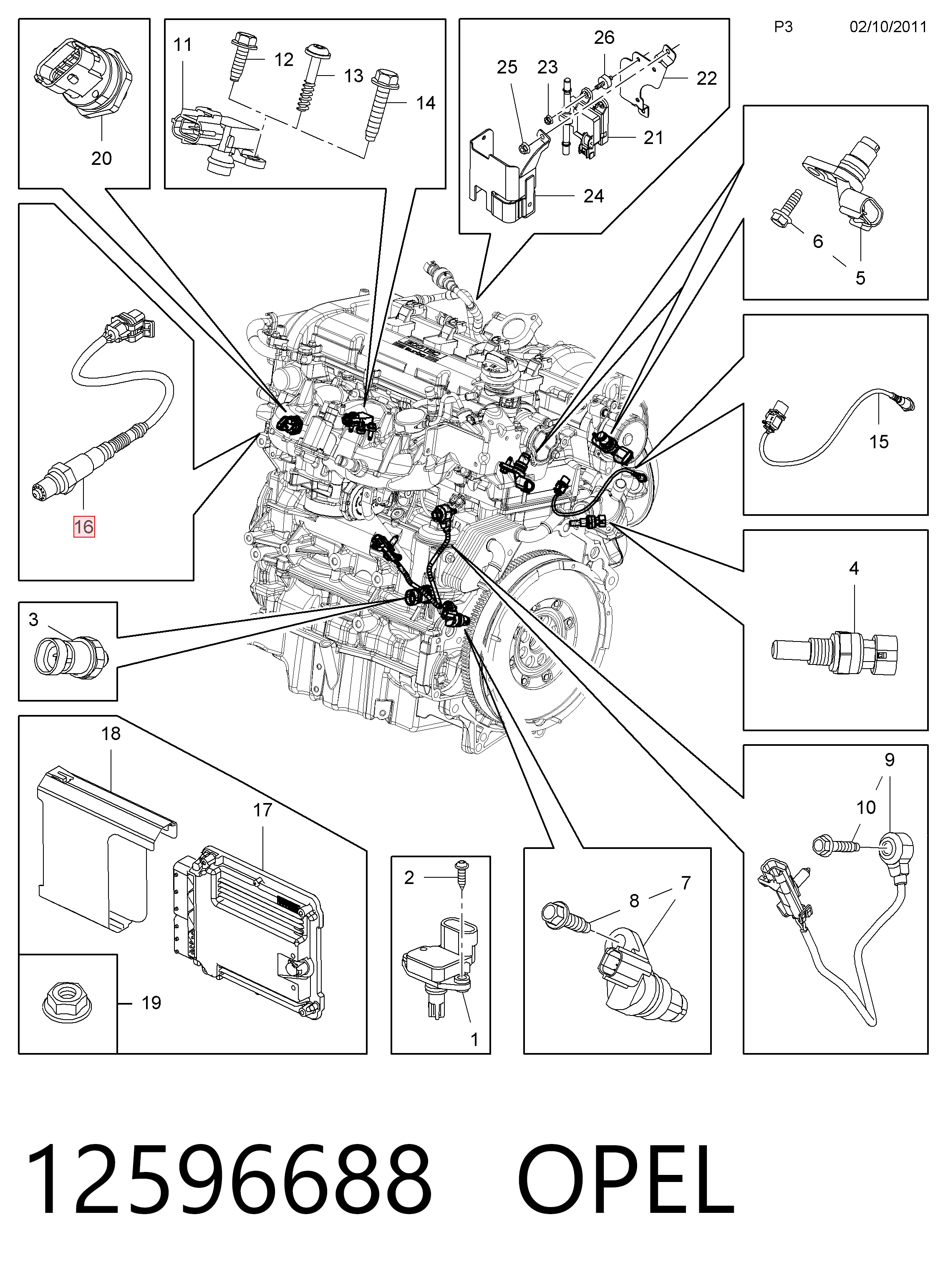 12596688 Opel 