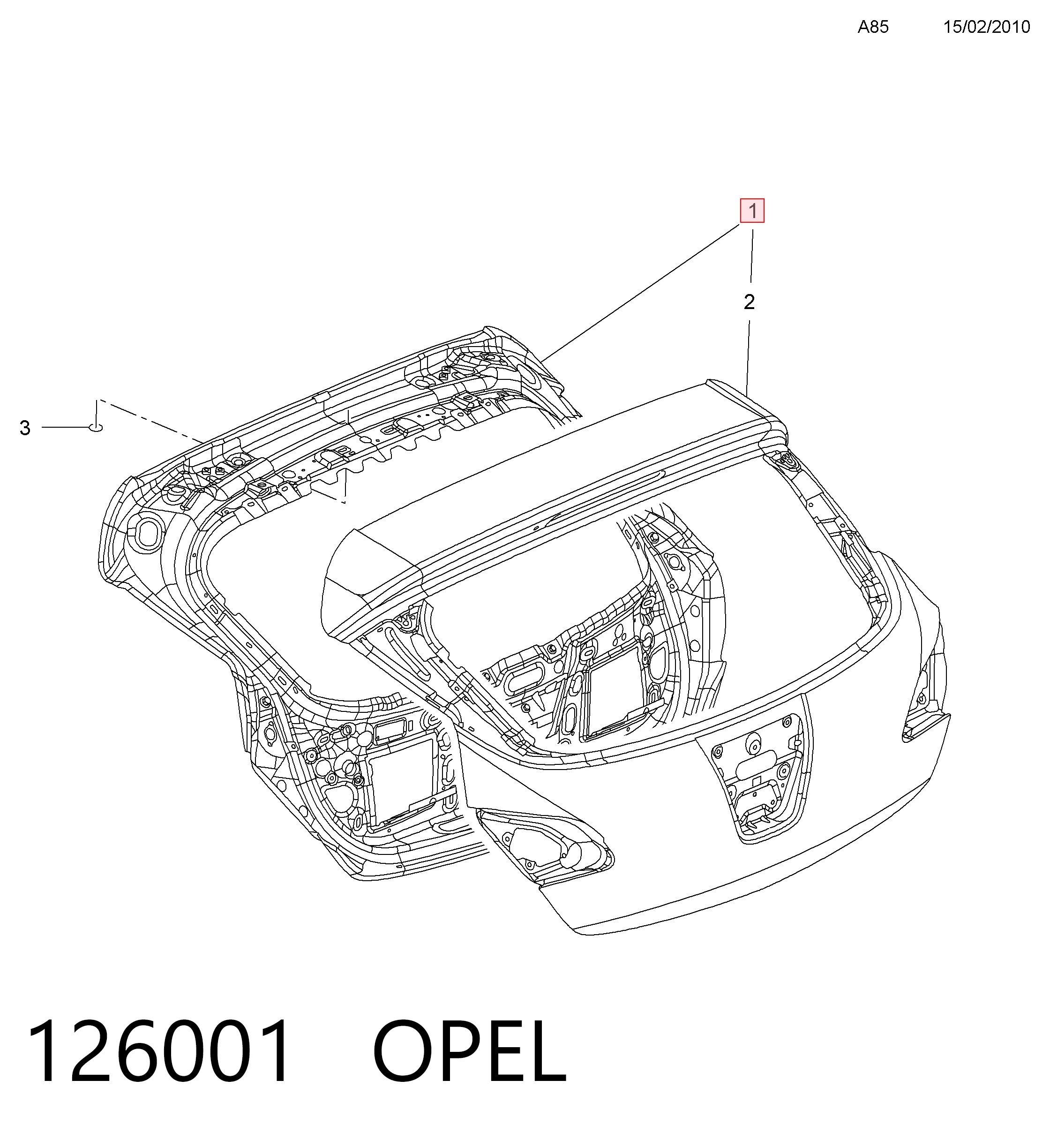 Треті двері на Opel Astra J 
