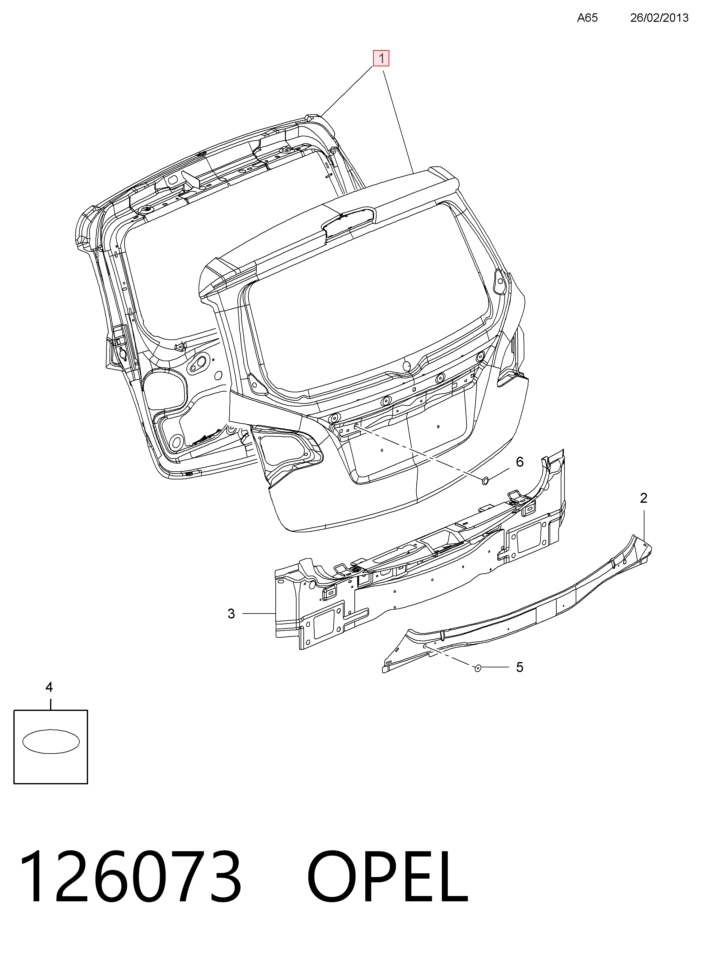 Треті двері на Opel Meriva B 