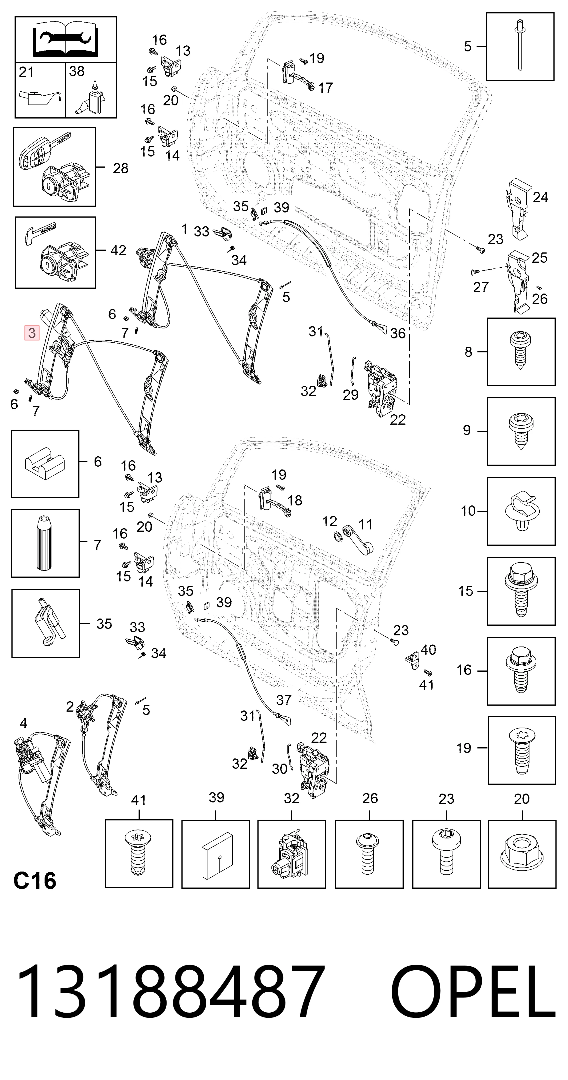 Купити AC1073 Magneti Marelli Механізм стеклопідйомника водійських дверей