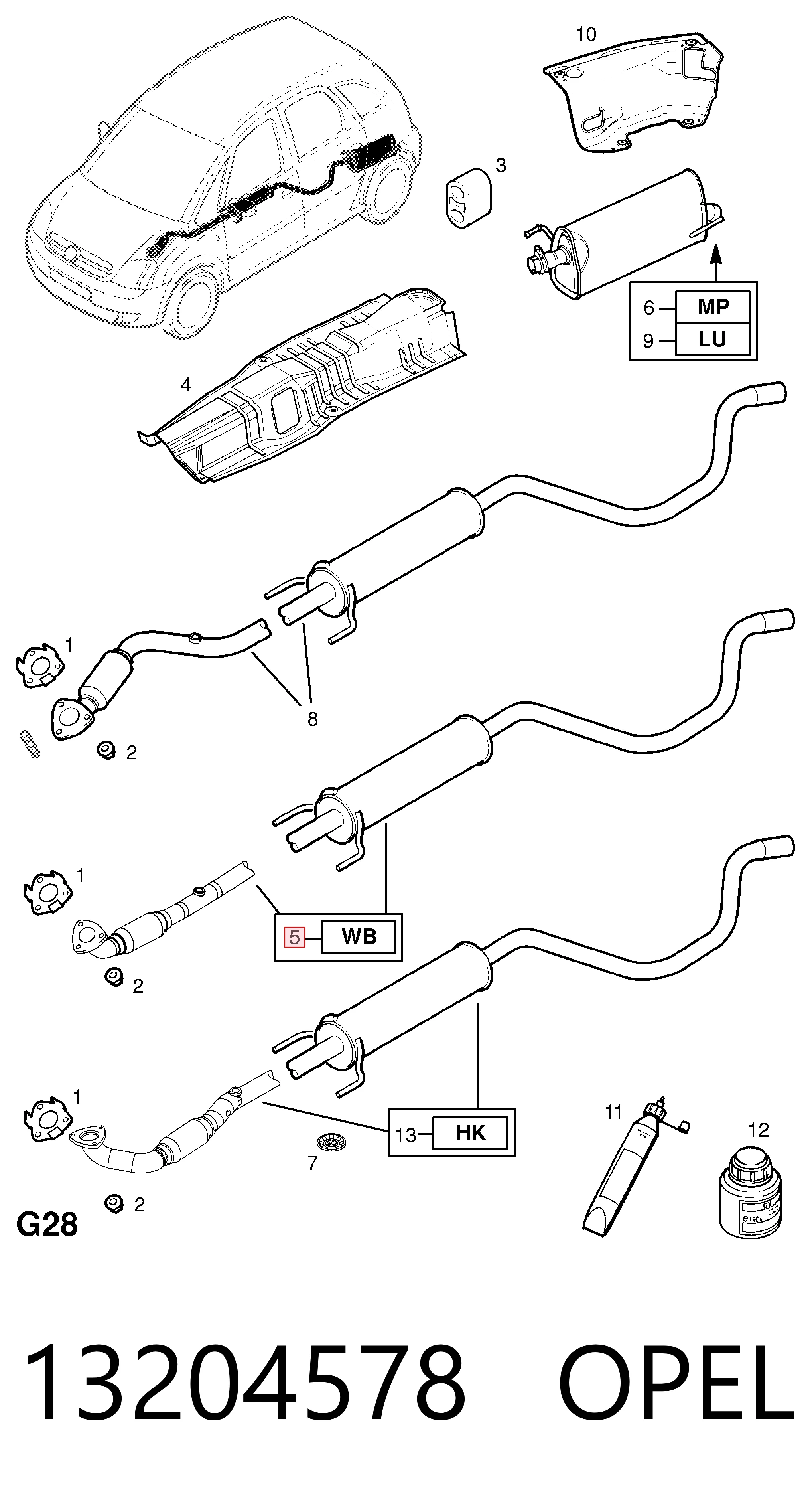 ED17629 Edex Середній глушник
