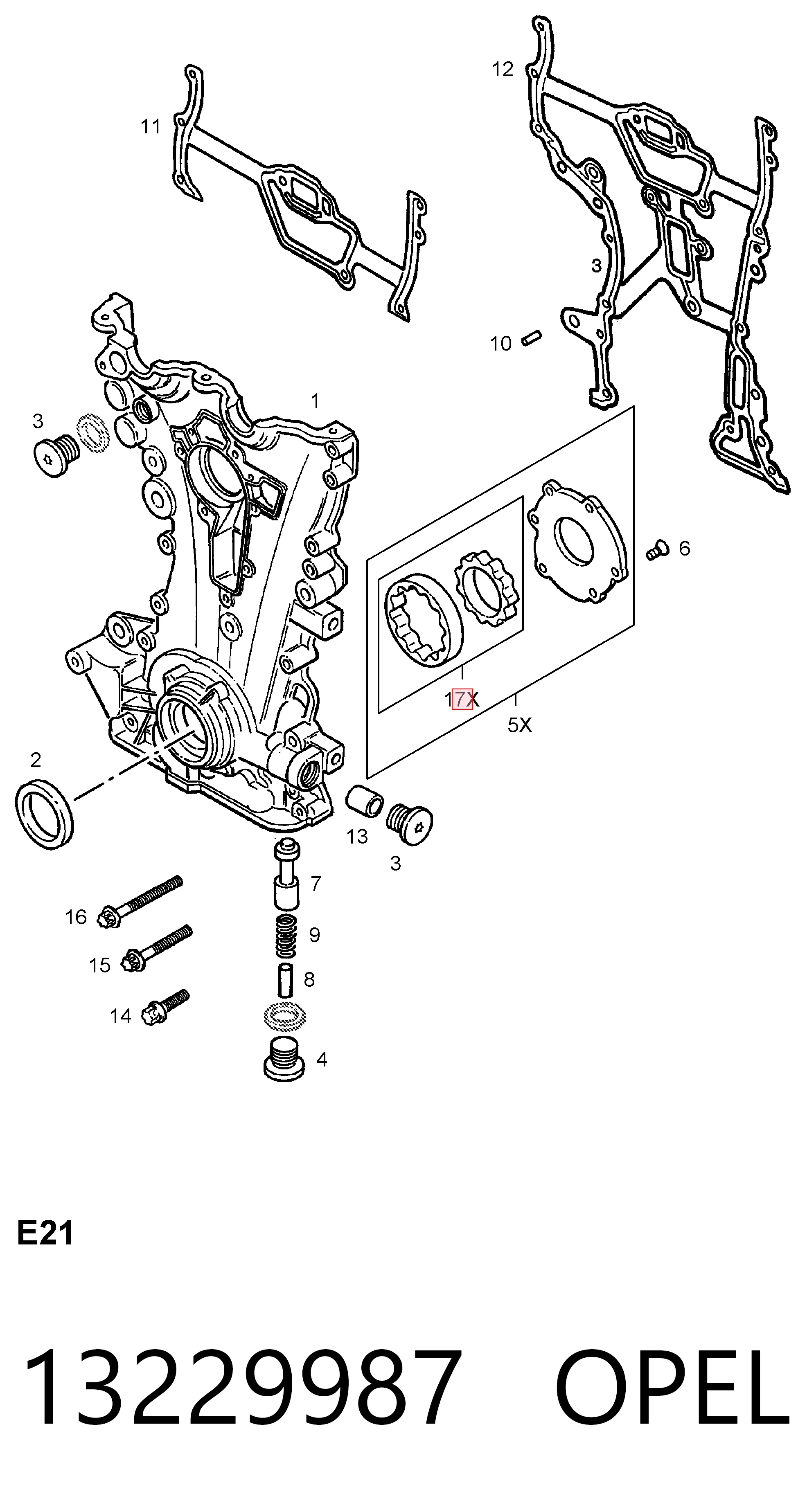 13229987 Opel Авто генератор